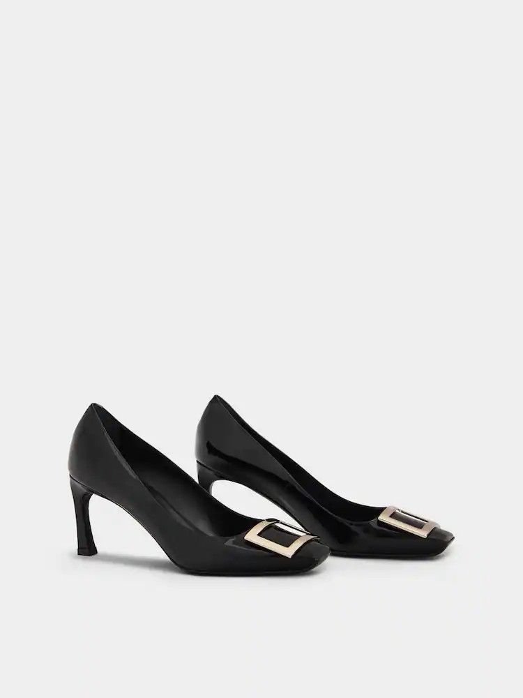 Roger Vivier o1s22i1n0824 Belle Trompette 70 Pumps in Black Size US 9 / IT 39 - 3 Thumbnail