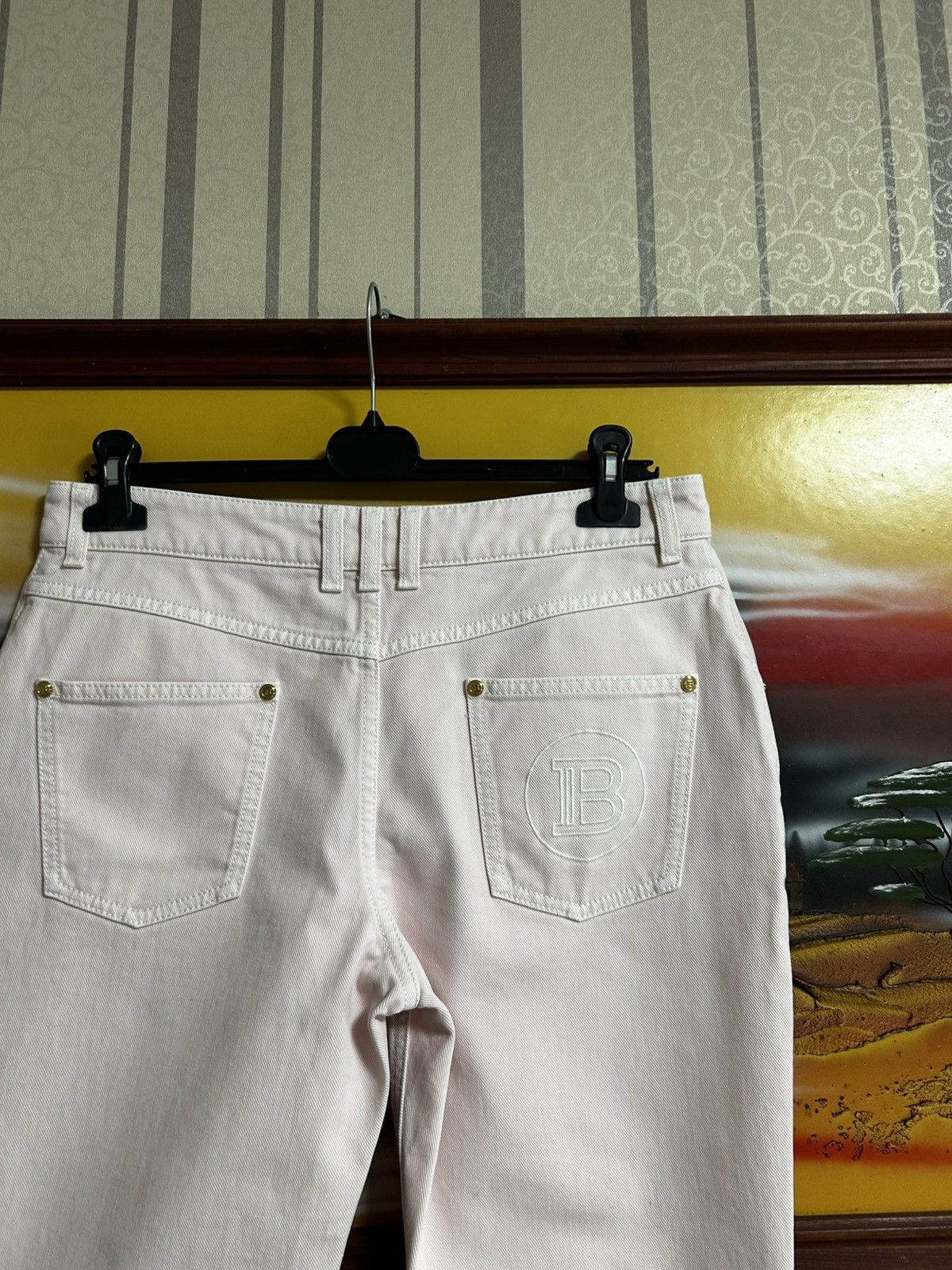 Balmain Balmain Parish Jeans Pink Size 30" / US 8 / IT 44 - 3 Thumbnail