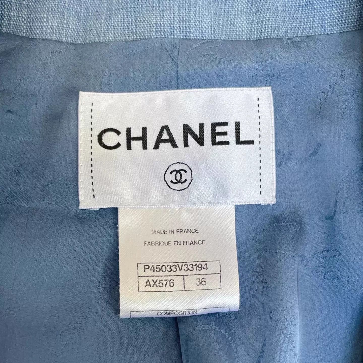 Chanel Chanel Mist Blue epaulet double-breasted blazer size 36 Size XS / US 0-2 / IT 36-38 - 5 Thumbnail