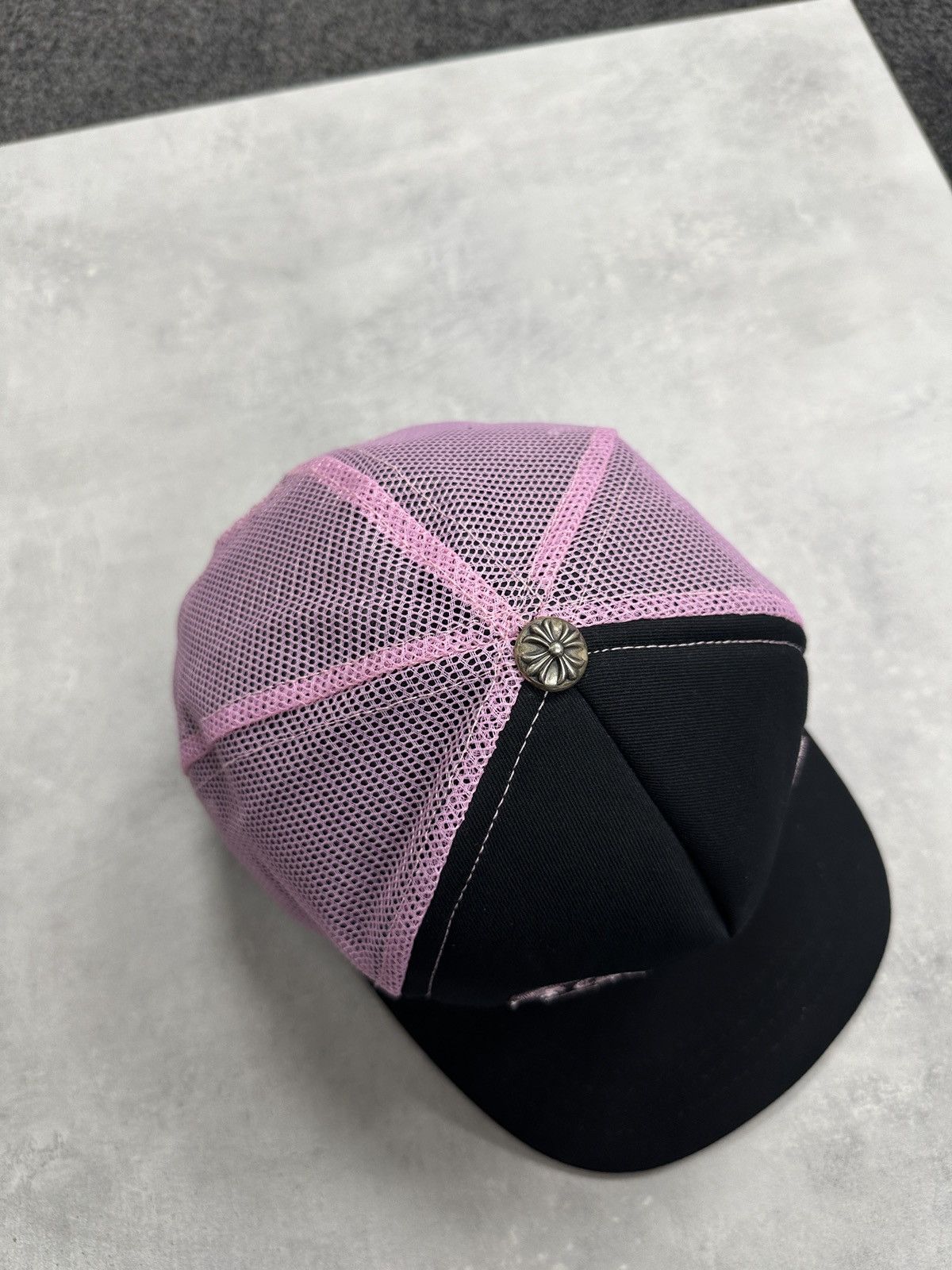 Chrome Hearts Chrome Hearts CH Hollywood Trucker Cap Black Pink Size ONE SIZE - 4 Thumbnail