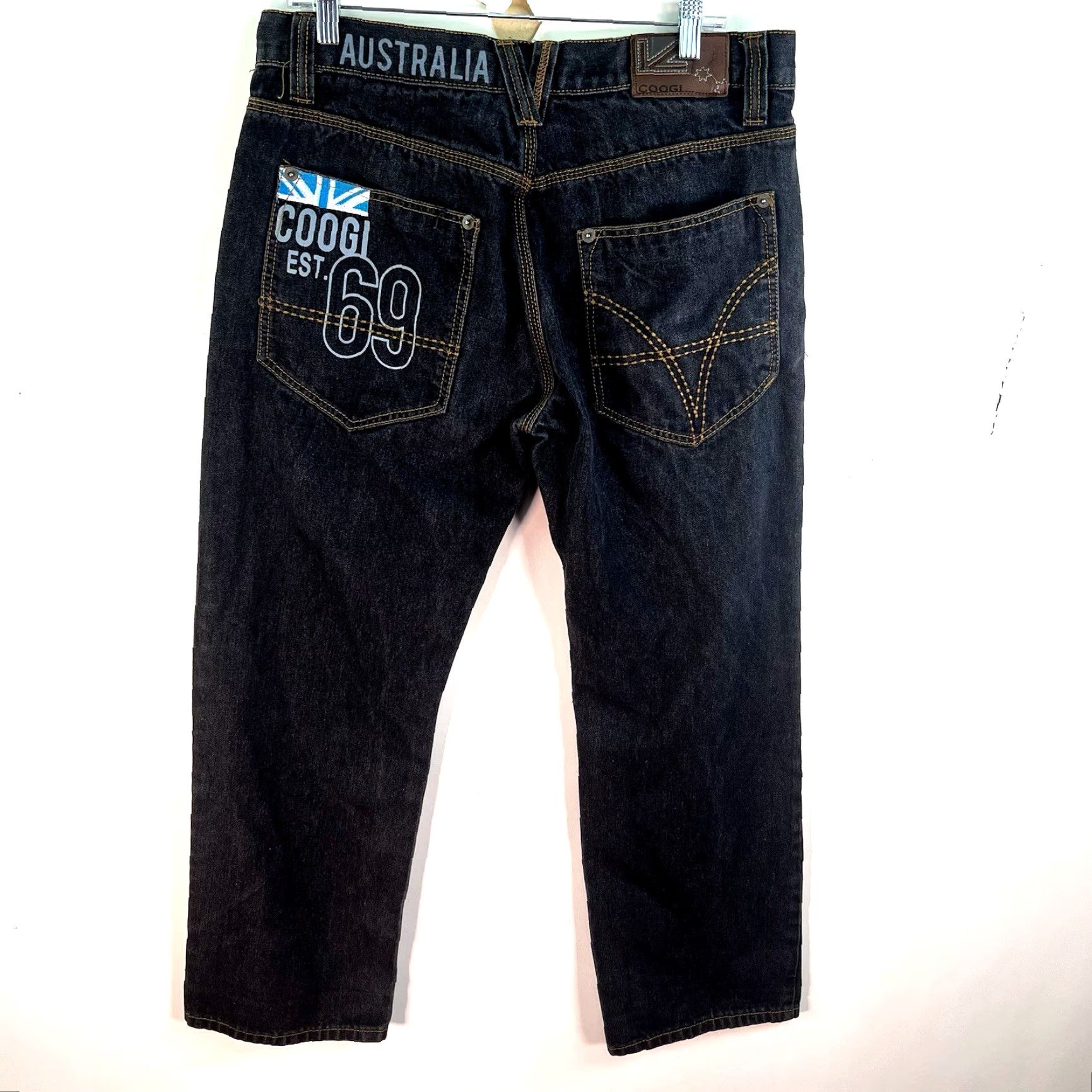 Coogi VINTAGE Coogi Jeans Men's Relaxed Straight Denim Pants Size 34 Black 90s Hip Hop Fashion Size US 34 / EU 50 - 7 Thumbnail