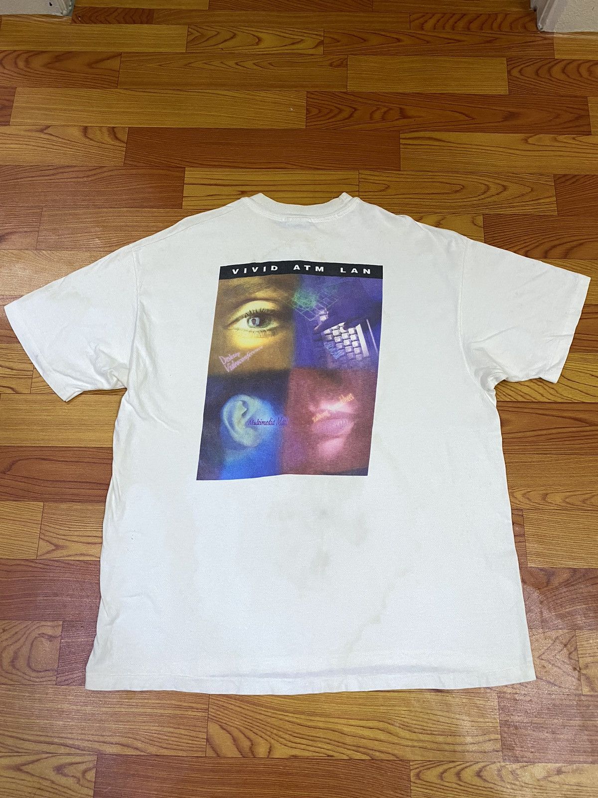 Hanes × Vintage Vintage Vivid Atm Lan Tee Size US XL / EU 56 / 4 - 10 Thumbnail