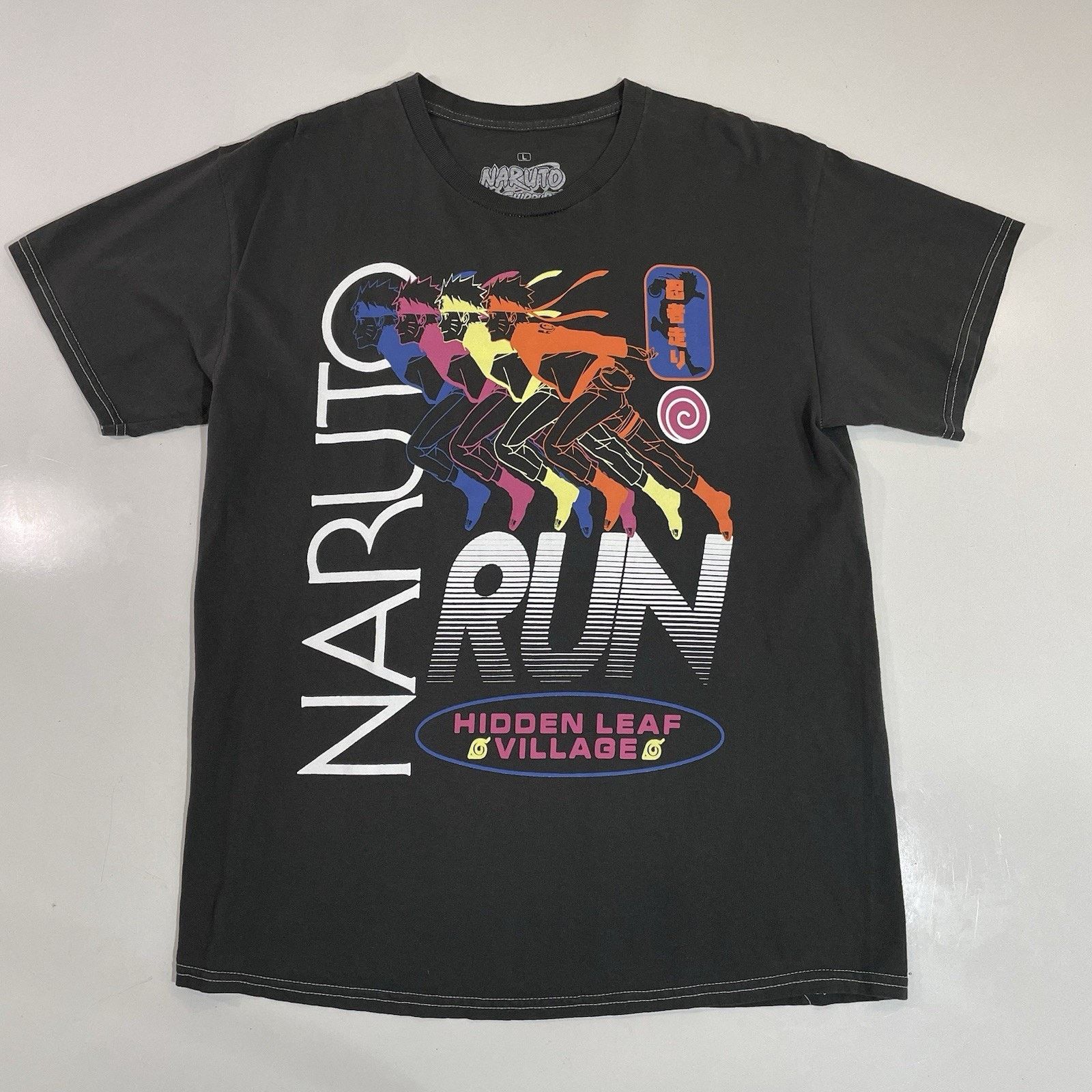 Ripple Junction 2007 Naruto Shippuden Shirt Hidden Leaf Village Black Large Size US L / EU 52-54 / 3 - 1 Thumbnail