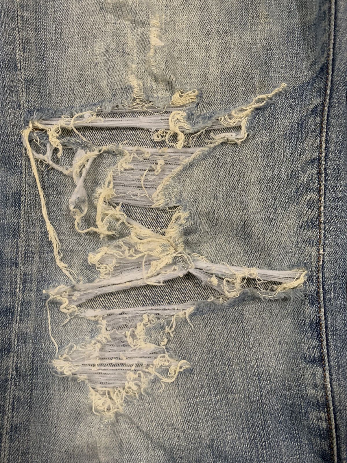 Japanese Brand Vintage Japanese Brand Dirty Mud Wash Loose Distressed Jeans Size US 35 - 7 Thumbnail