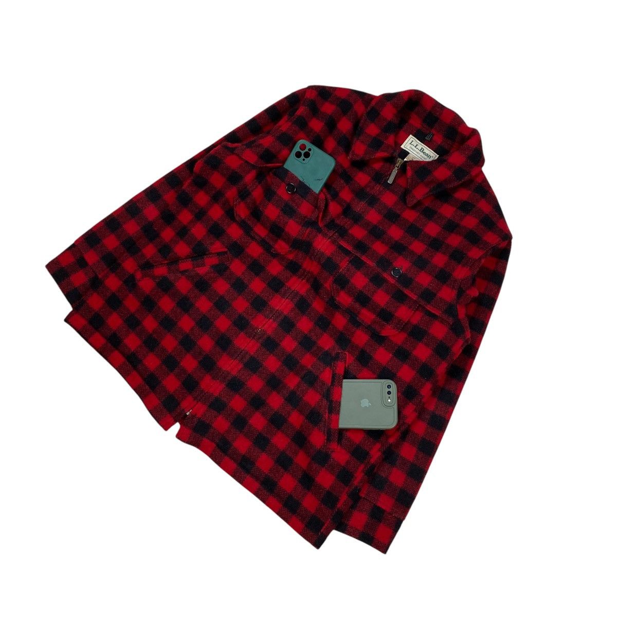 L.L. Bean × Vintage Vintage L.L.Bean Plaid Wool Hunting Work Jacket Size US M / EU 48-50 / 2 - 5 Thumbnail