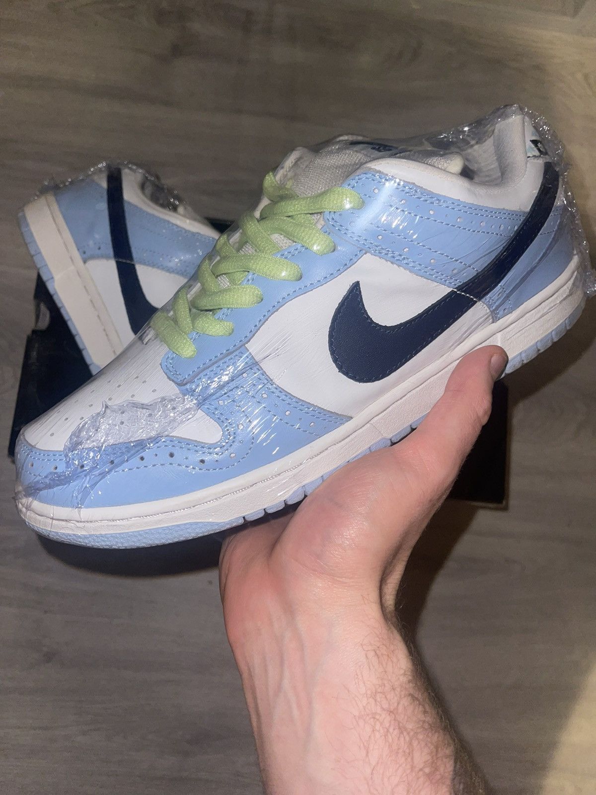 image of Nike Dunk Sb Golf Pack Blue Us10 Shoes in White, Men's
