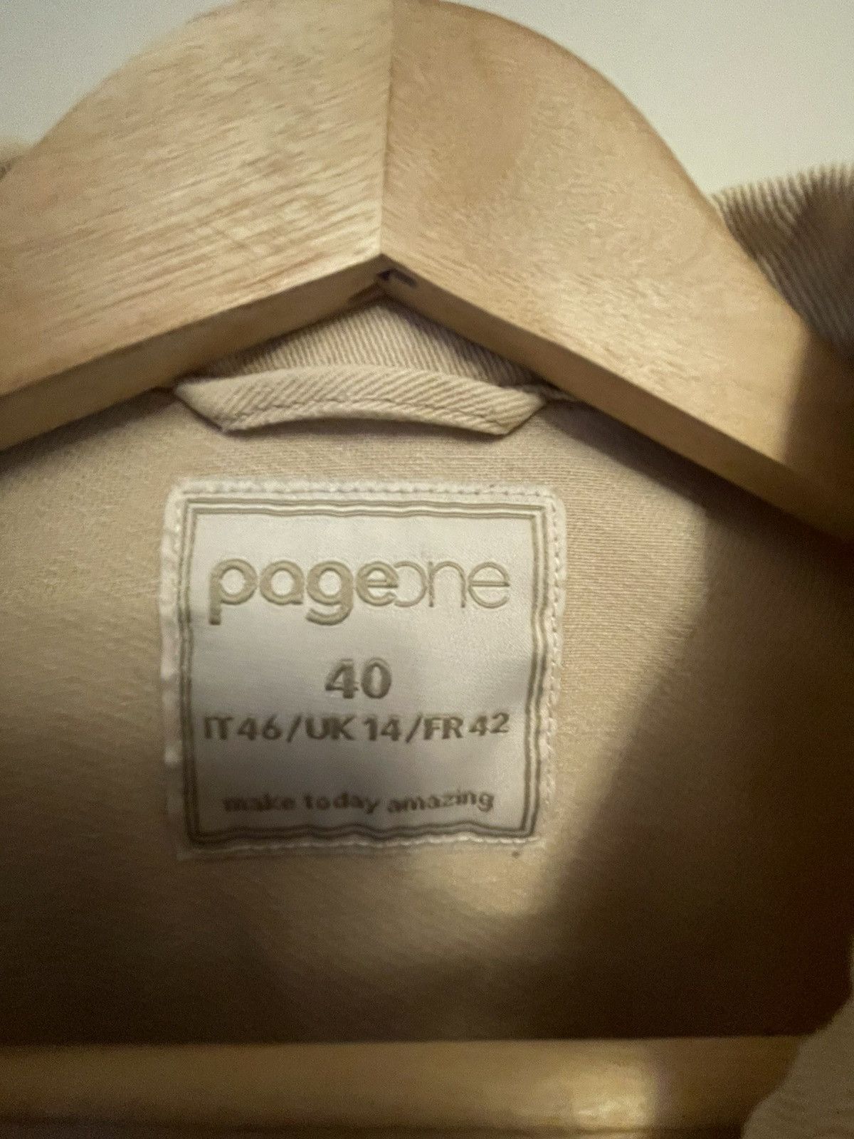 Vintage Page One Cream Trucker Jacket — Size 40 / UK 14 Size L / US 10 / IT 46 - 5 Thumbnail