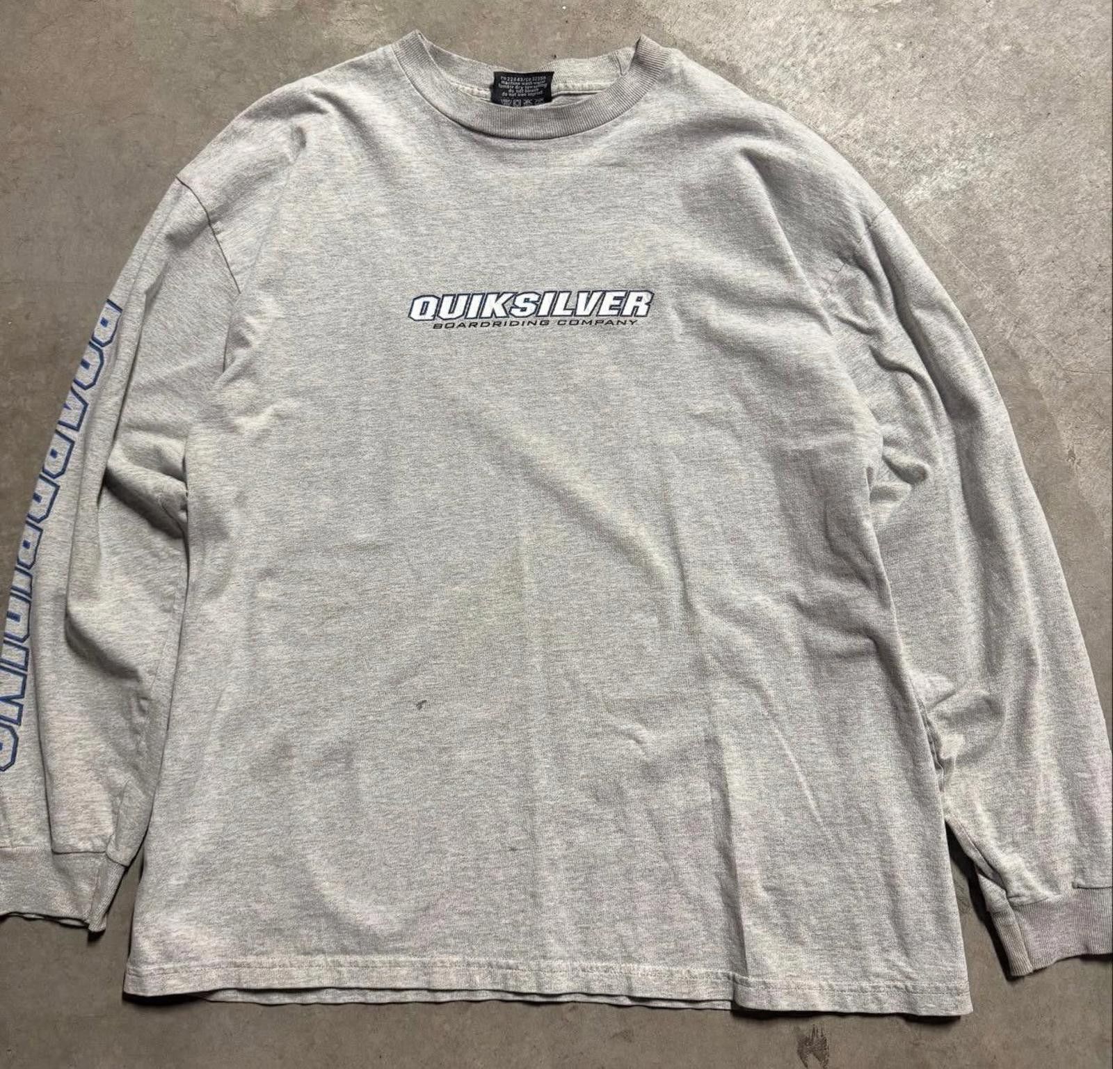 Quiksilver Quiksilver Quad Hit Longsleeve Surf Mens LG Y2K 90s Surf Size US L / EU 52-54 / 3 - 2 Thumbnail