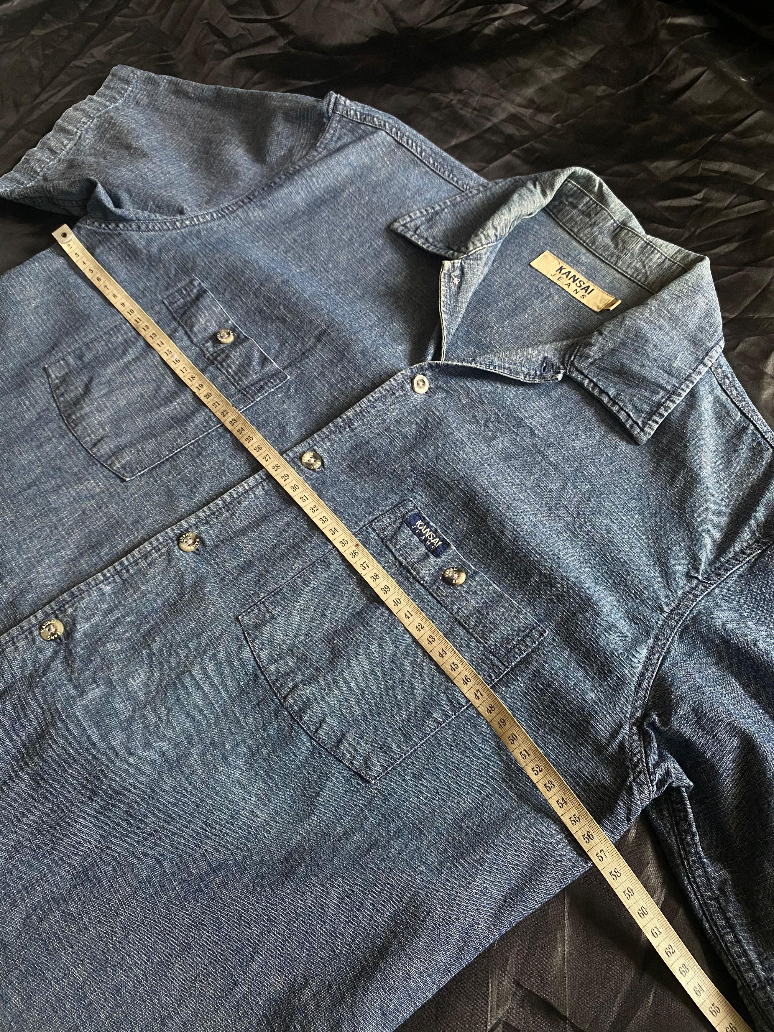Japanese Brand Japanese Kansai Yamamoto Denim Shirt Size US M / EU 48-50 / 2 - 3 Thumbnail