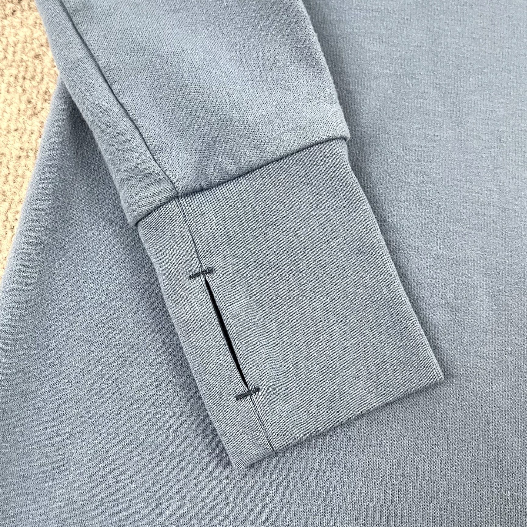 Vintage Free Fly Womens Medium Blue Henley Quarter Snap Hiking Sweater Jacket Pullover Size M / US 6-8 / IT 42-44 - 7 Thumbnail