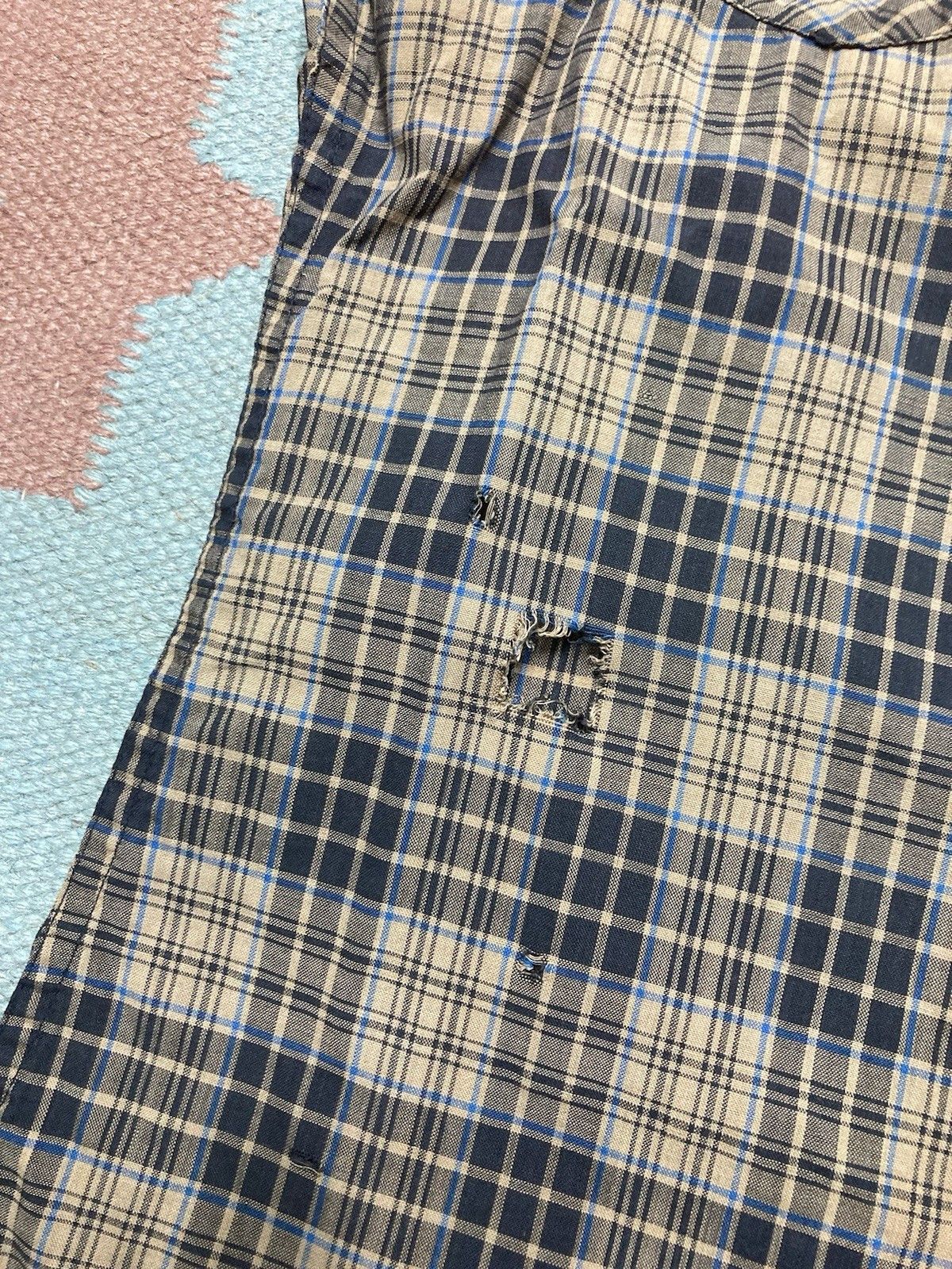 Vintage 70s wrangler Pearl snap shirt plaid blue bell western small Size US S / EU 44-46 / 1 - 2 Thumbnail