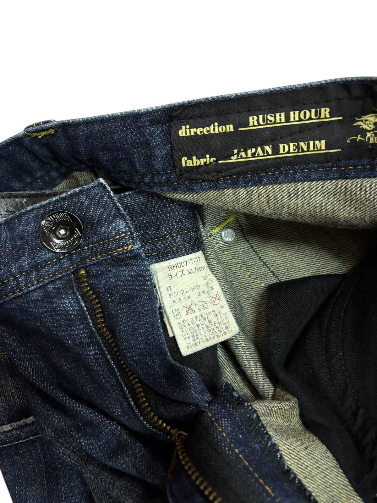 Japanese Brand × Seditionaries × Vintage Vintage Rush Hour Faded Blue Indigo Japan Jeans Size US 32 / EU 48 - 5 Thumbnail