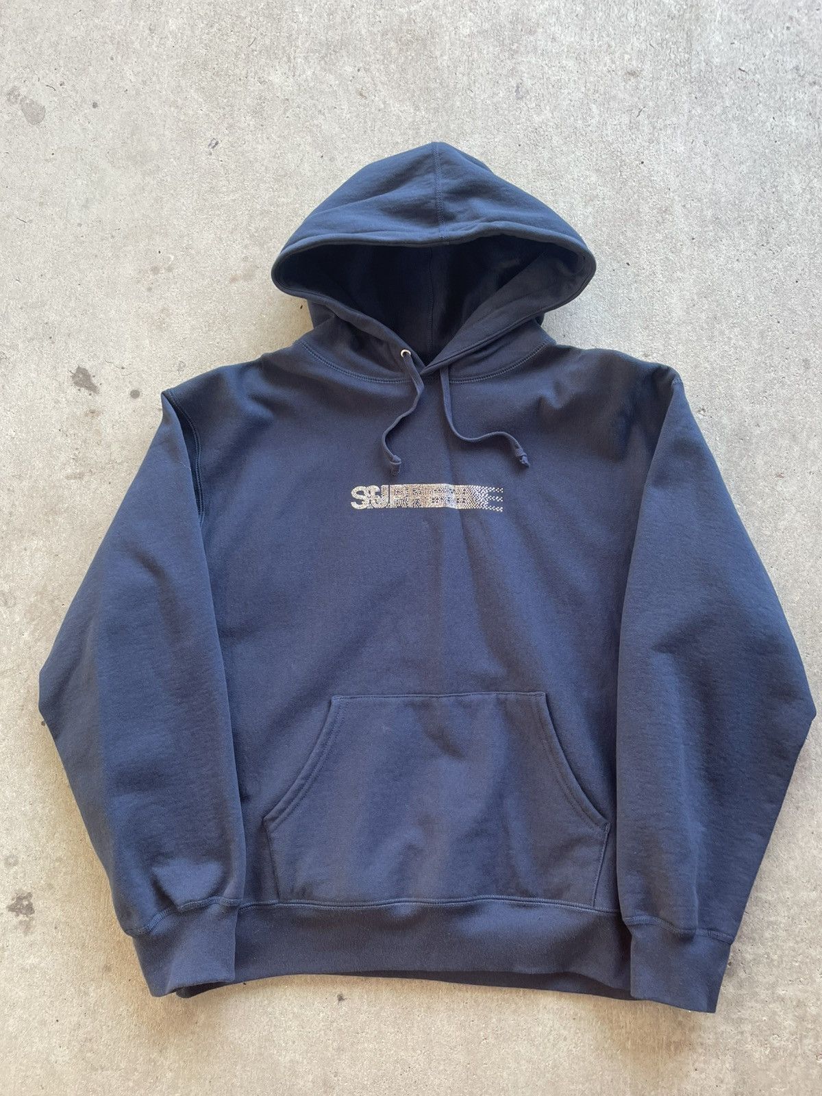 Supreme × Swarovski Swarovski® Supreme Motion Logo Hooded Sweatshirt Size US L / EU 52-54 / 3 - 1 Thumbnail