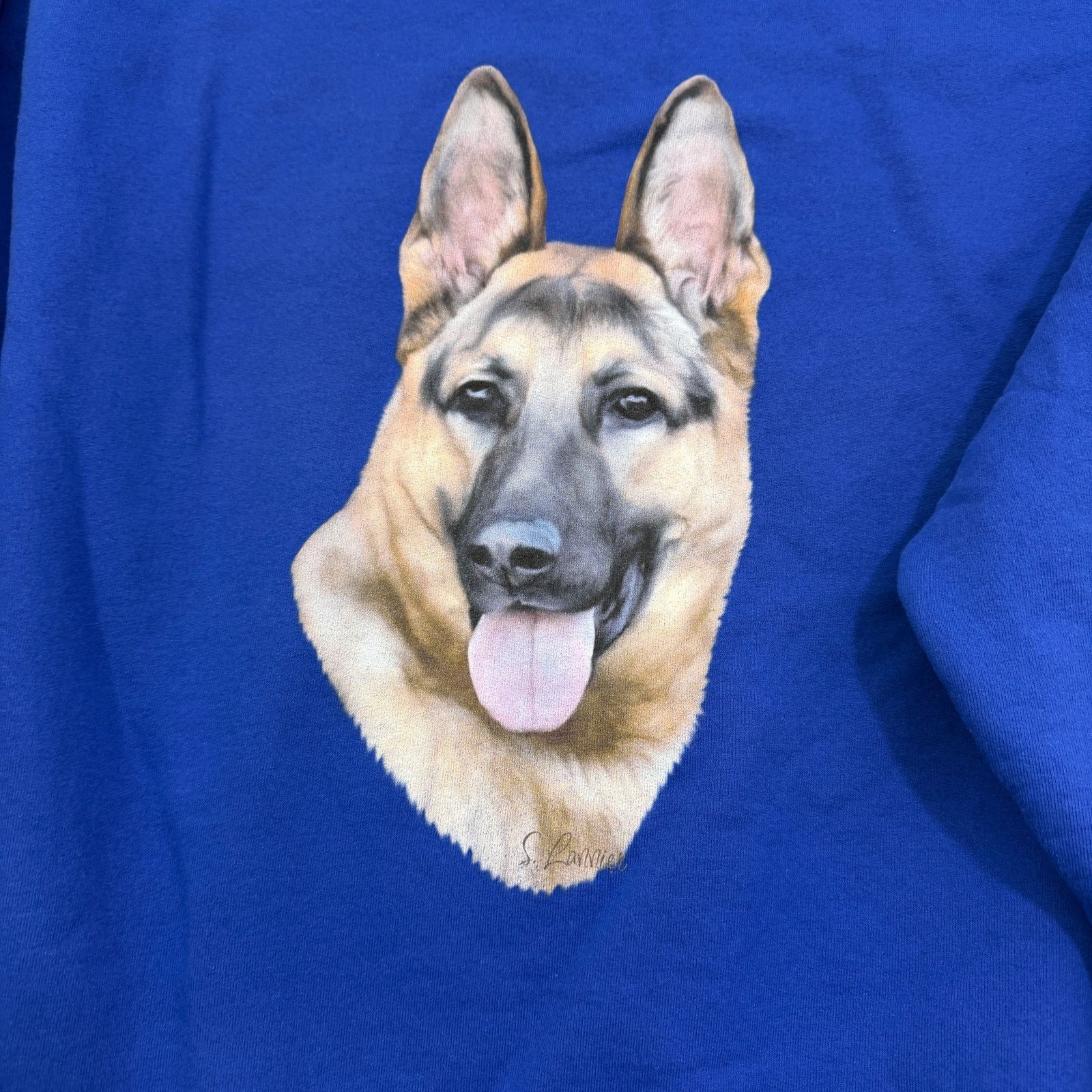 Vintage Vintage German Shepherd Sweatshirt Men's 2XL 90s Dog Puppy Size US XXL / EU 58 / 5 - 3 Thumbnail
