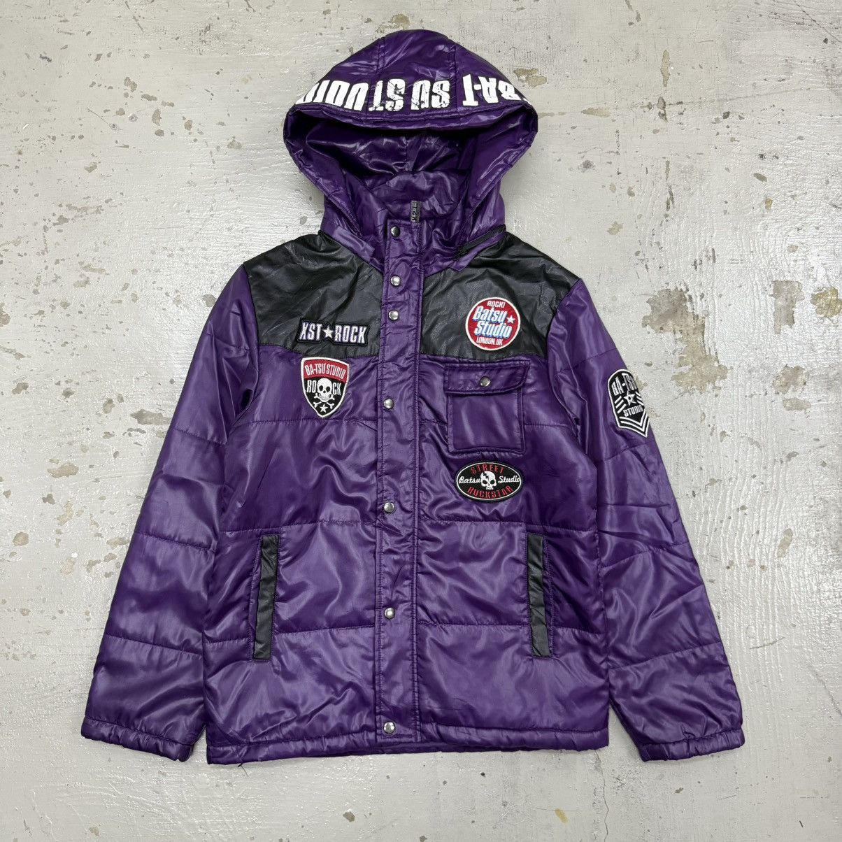 14th Addiction ⚡Offer 💥 Batsu Studio- Puffer Hoodie Punk Seditionaries Riot Size US M / EU 48-50 / 2 - 1 Thumbnail
