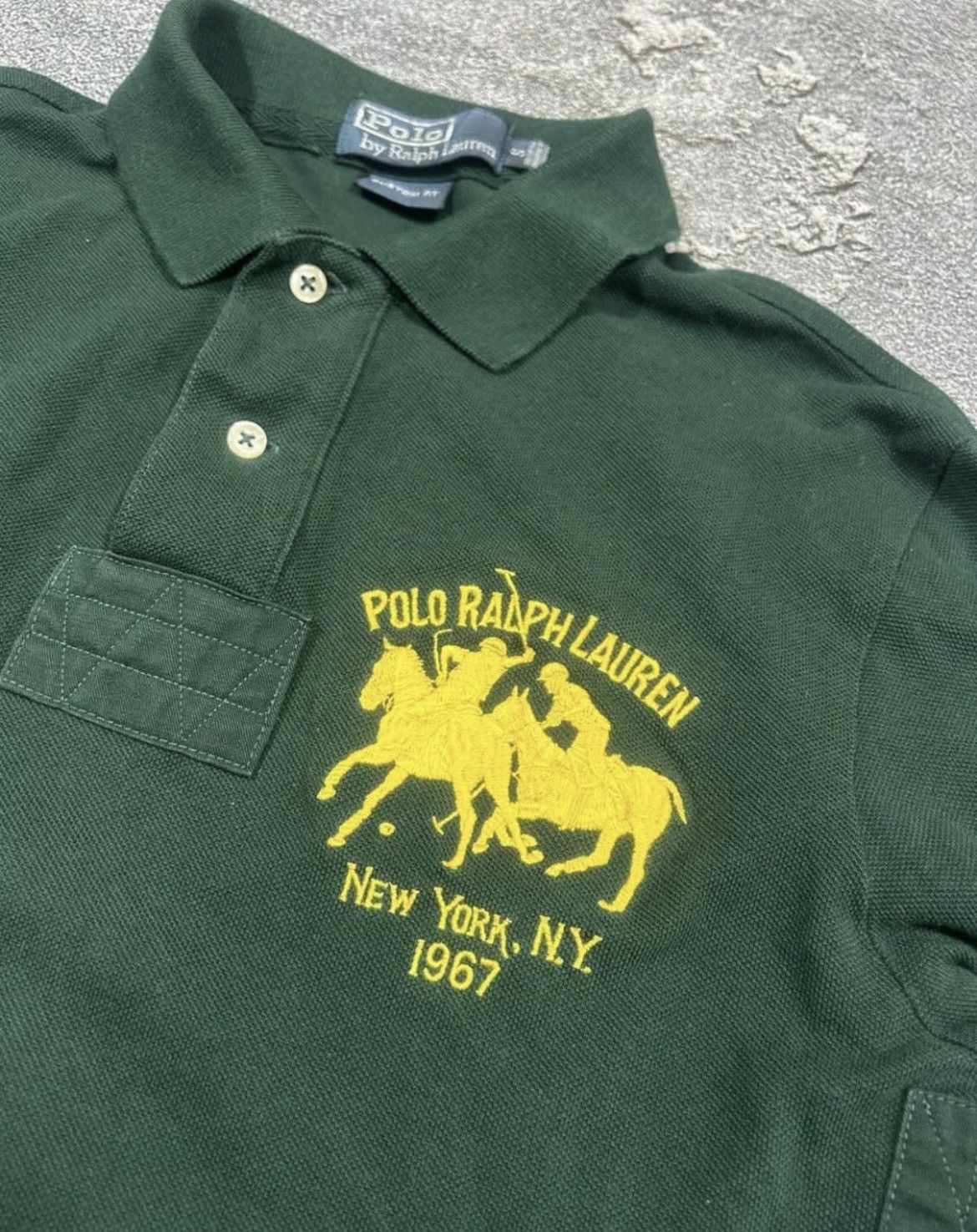 Polo Ralph Lauren × Vintage Polo Ralph Lauren Custom Fit Long Sleeve Polo Shirt Size US S / EU 44-46 / 1 - 2 Thumbnail