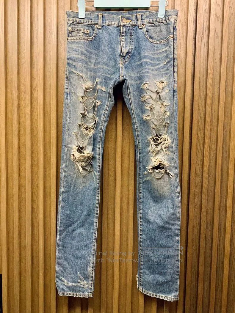 Saint Laurent Paris First year chain jeans.