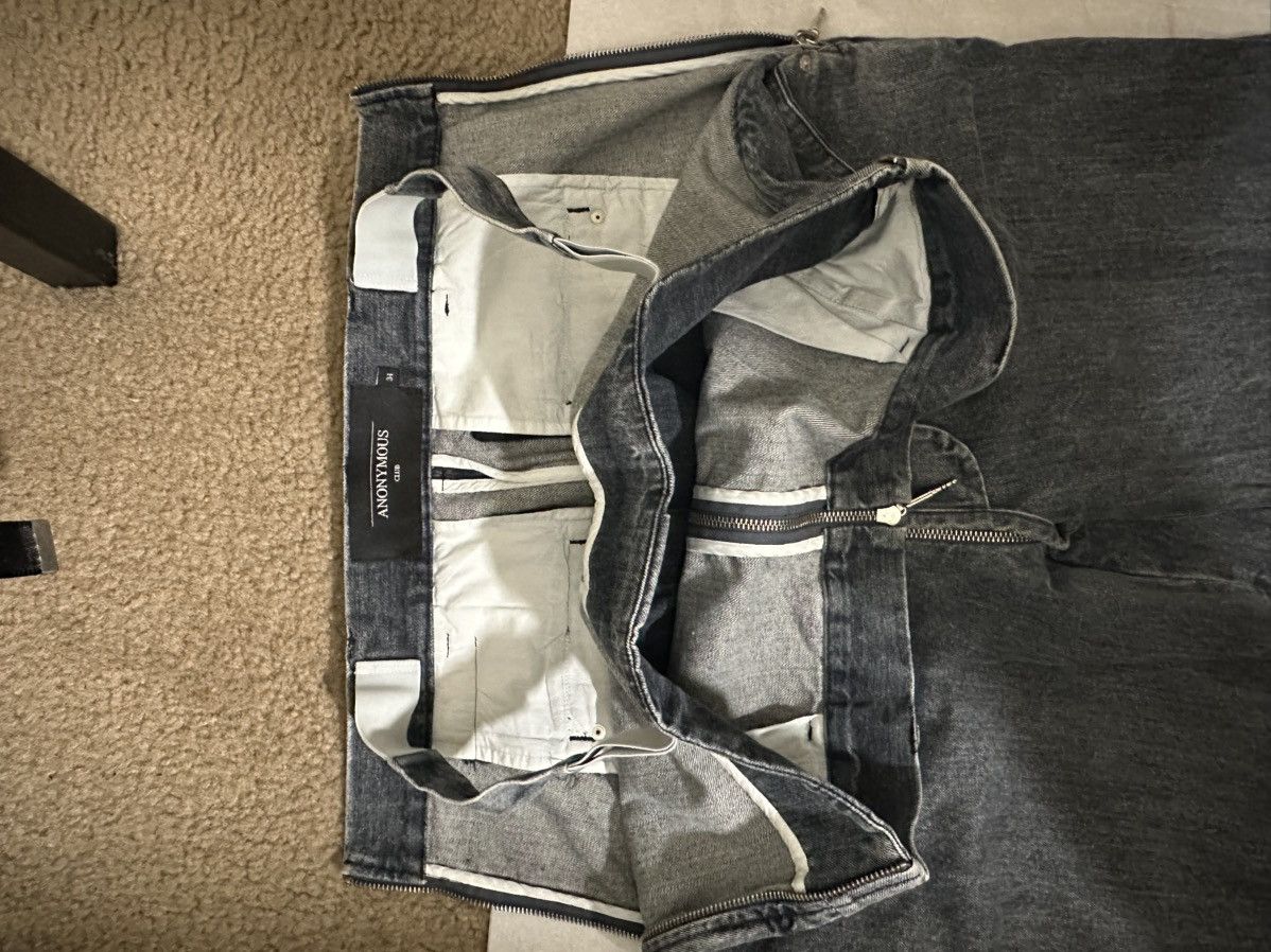 Anonymous Club × Hood By Air Anonymous Club 3 legs denim Size US 34 / EU 50 - 3 Thumbnail