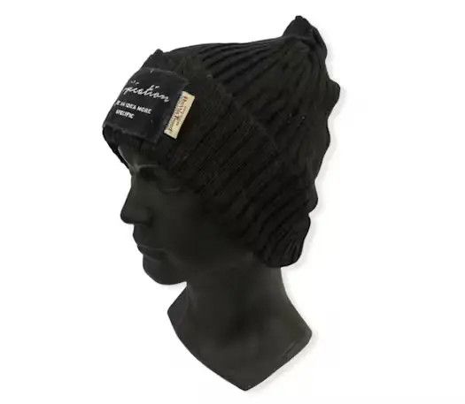 Harris Tweed × Japanese Brand Japanese Brand Harris Tweed Big Logo Beanie Hat Size ONE SIZE - 2 Thumbnail