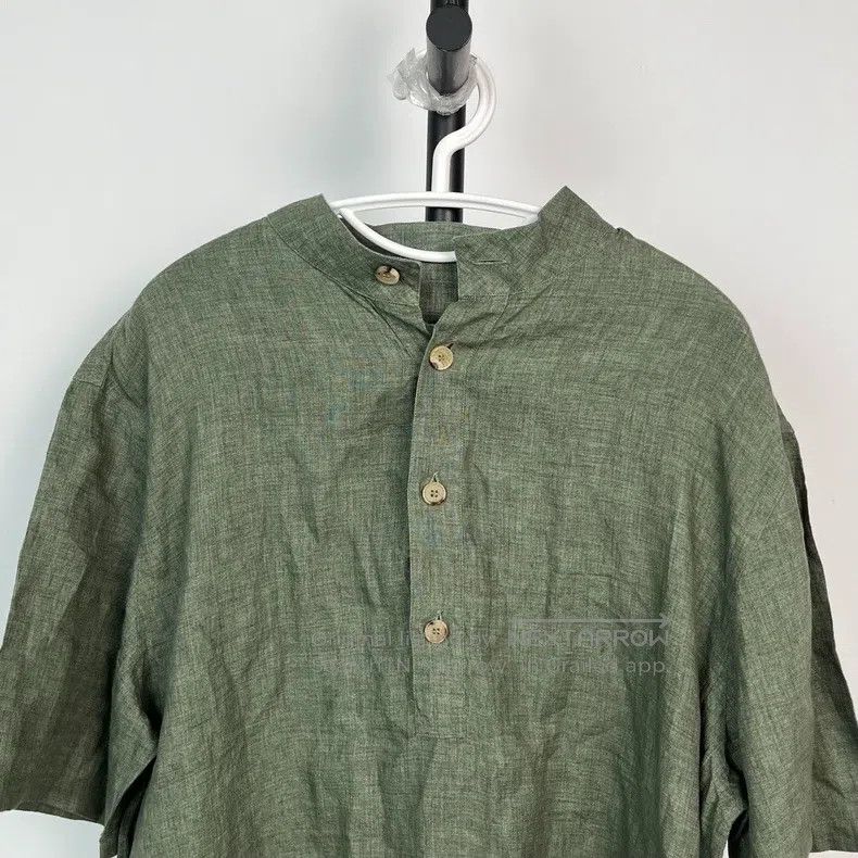 Loro Piana Loro Piana Green shirt Size US L / EU 52-54 / 3 - 2 Thumbnail