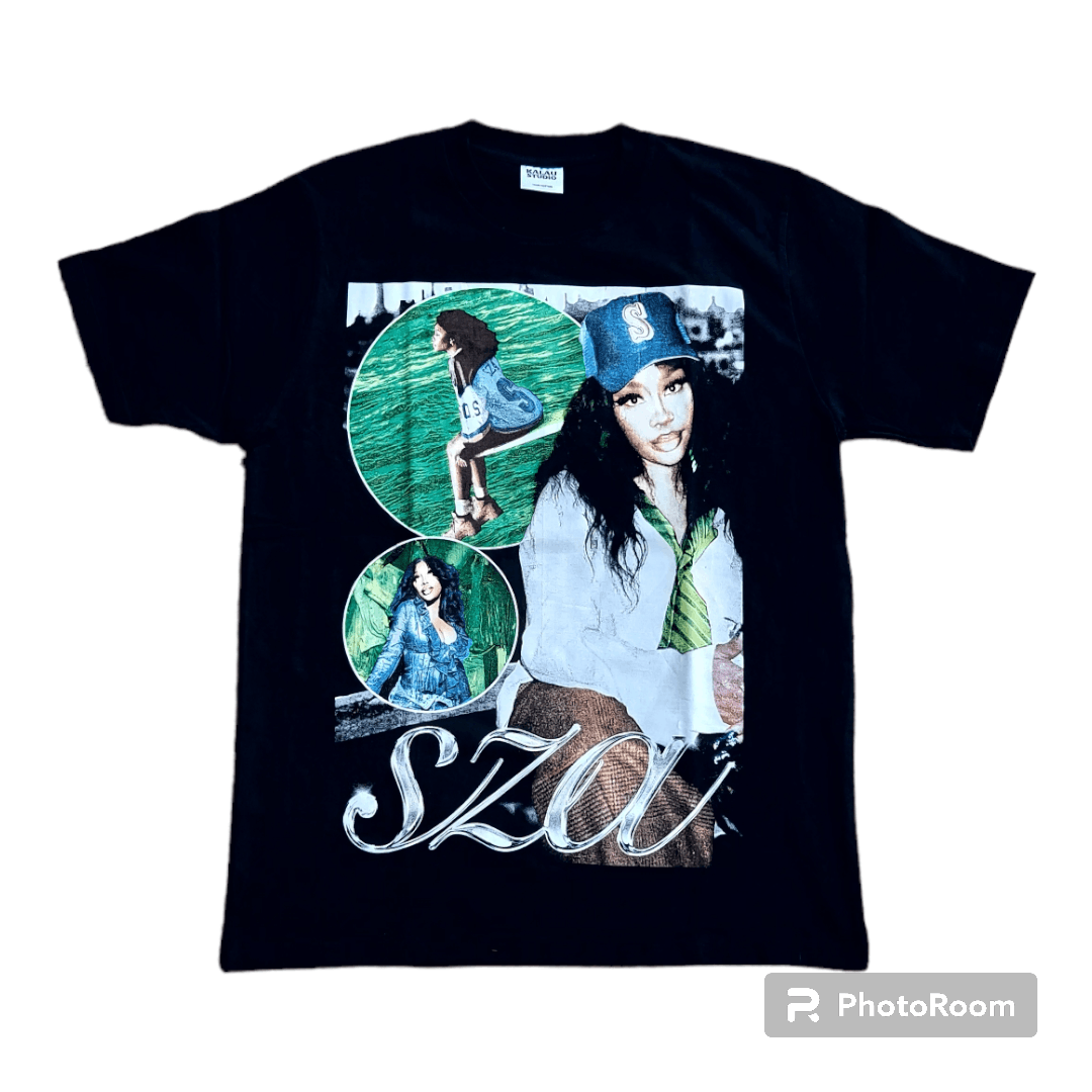 image of Rap Tees Sza Sos Album Rap T Shirt in Black, Men's (Size Large)