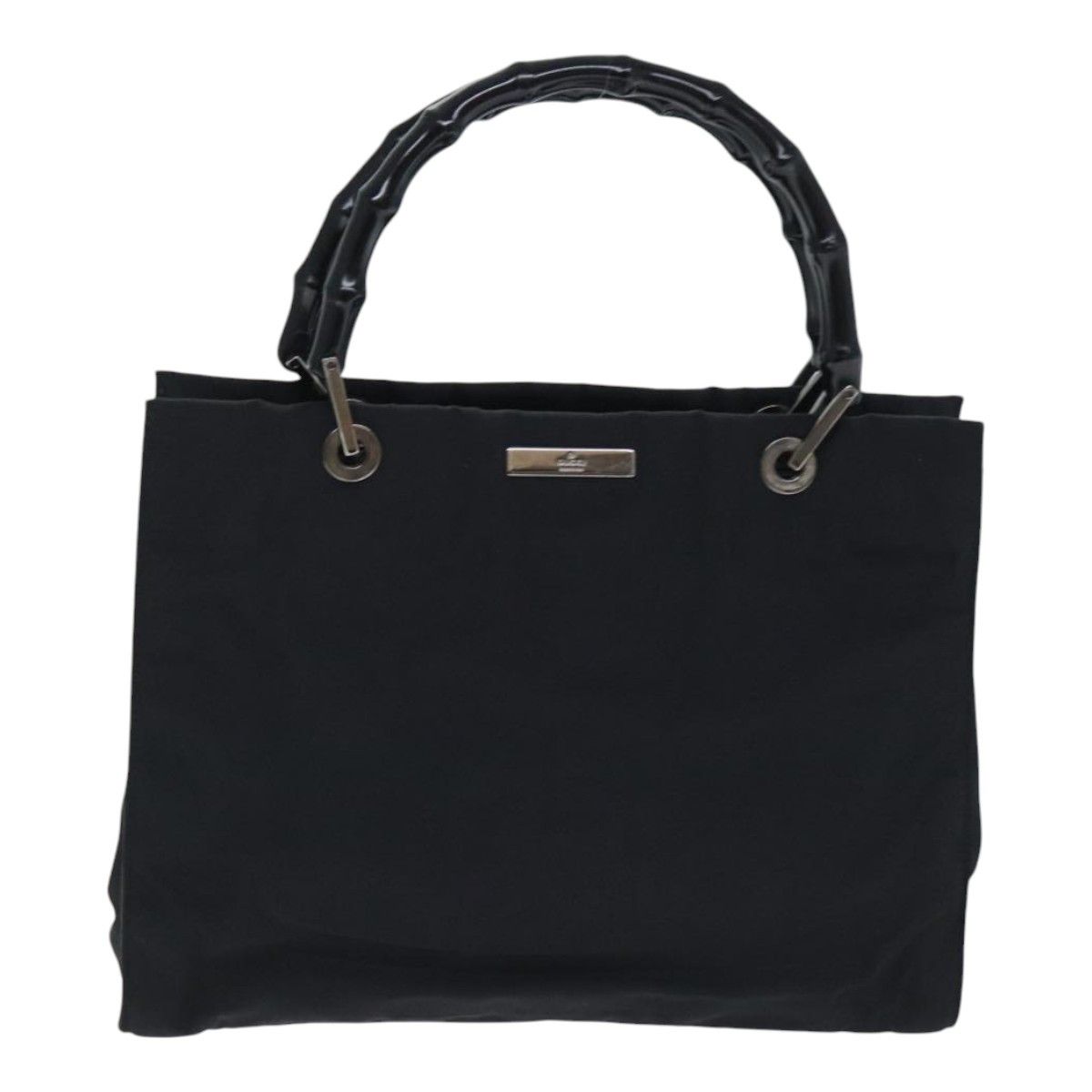 Gucci Bamboo Black Synthetic Handbag (Pre-Owned) Size ONE SIZE - 1 Thumbnail