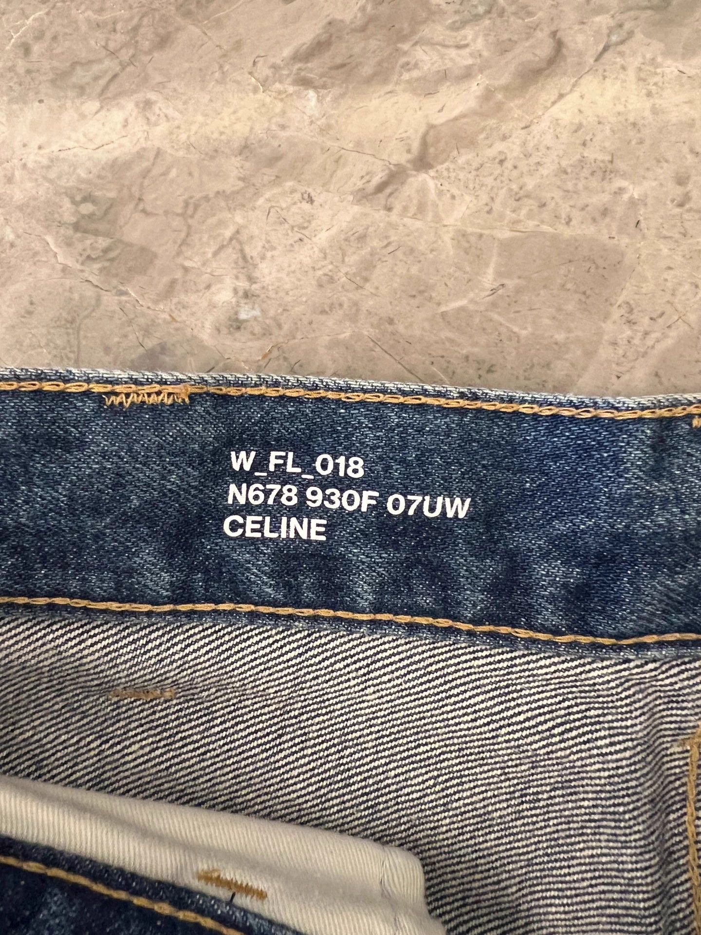 Celine Celine By Hedi Slimane FL018 Lock Gold Label Flared Jeans 27 Size 27" / US 4 / IT 40 - 5 Thumbnail