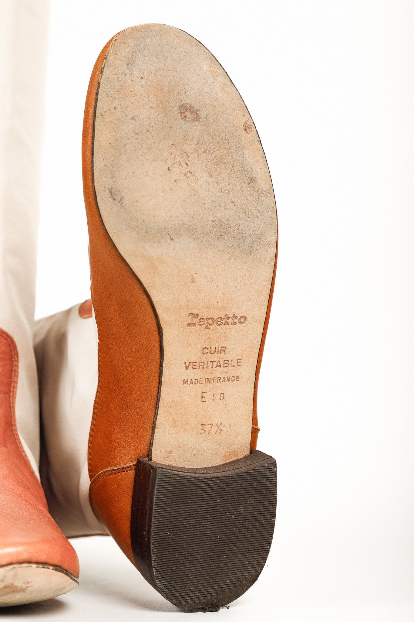 Repetto Repetto Beige & Cognac Canvas Leather Tall Boots Size US 7 / IT 37 - 5 Thumbnail