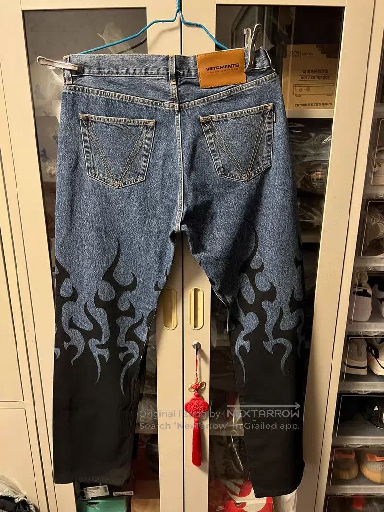 Vetements VETEMENTS size L Flame Jeans Size US 27 - 2 Thumbnail