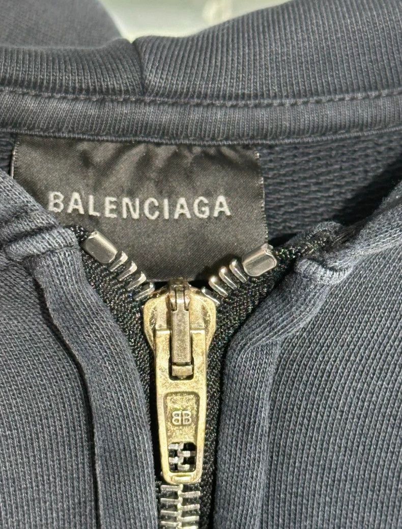 Balenciaga Balenciaga Tape + Worn Hoodie Sweater Size US XXS / EU 40 - 5 Thumbnail