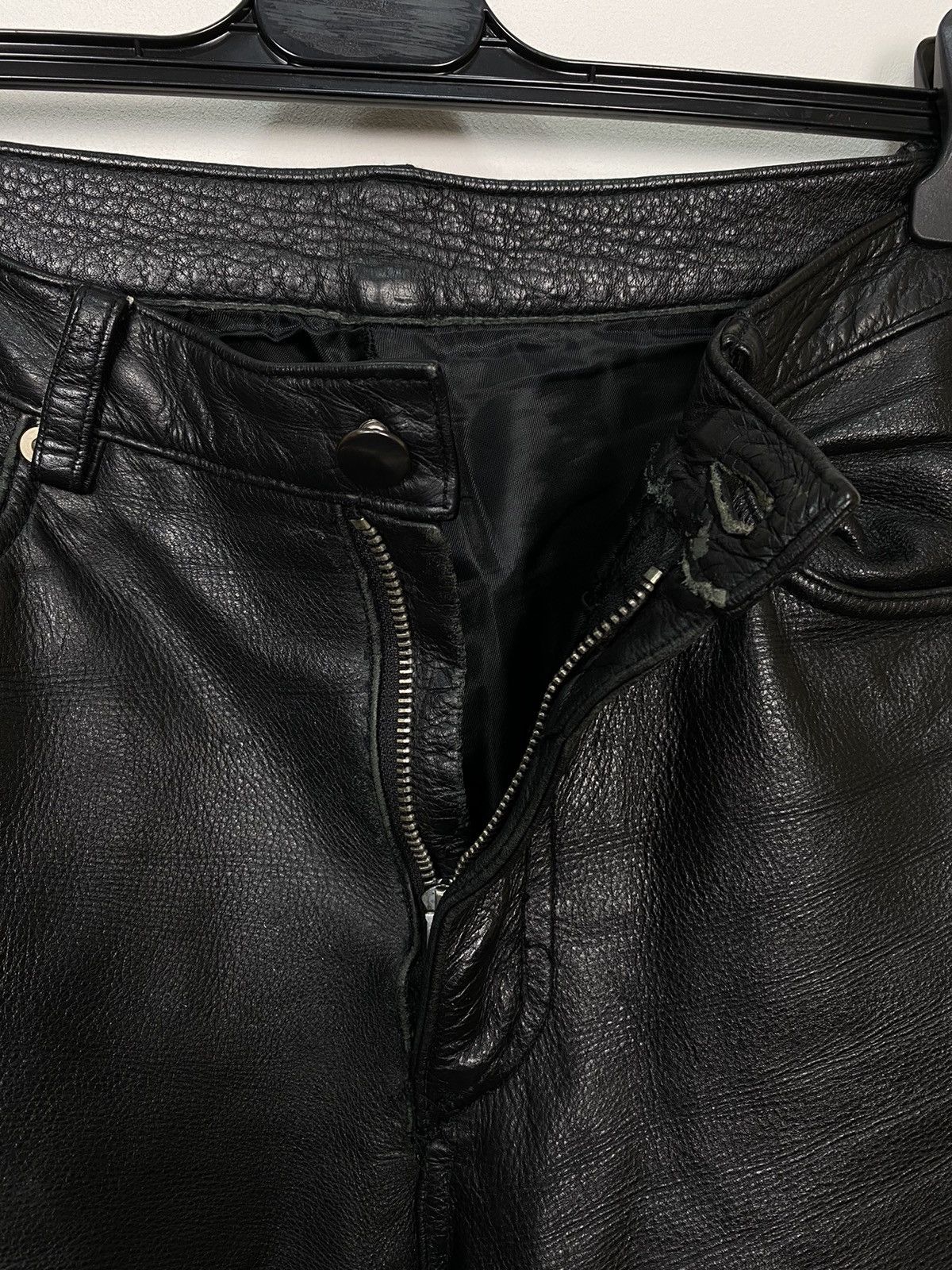 Leather Conwell Men’s Leather Calf Skin Pants Black Sz 32.34 Vintage Size US 32 / EU 48 - 9 Thumbnail