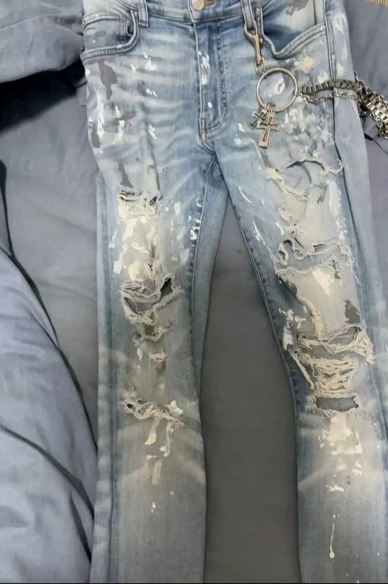 Amiri Amiri Blue Diamond jeans Size US 30 / EU 46 - 5 Thumbnail