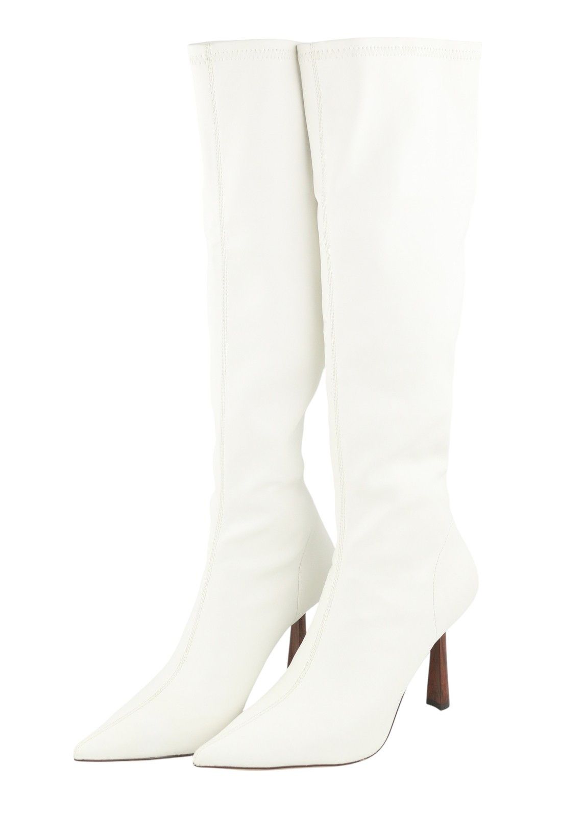 Other LOLA CRUZ NAF EU38 White Eco Leather Pointed Toe 87541 Size US 7 / IT 37 - 4 Thumbnail