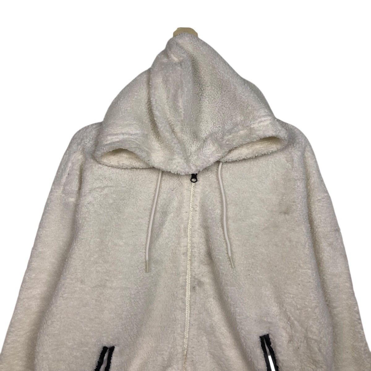 Nike 📌Vintage Bomber Jacket Fleece Nike White Rich Size US M / EU 48-50 / 2 - 4 Thumbnail