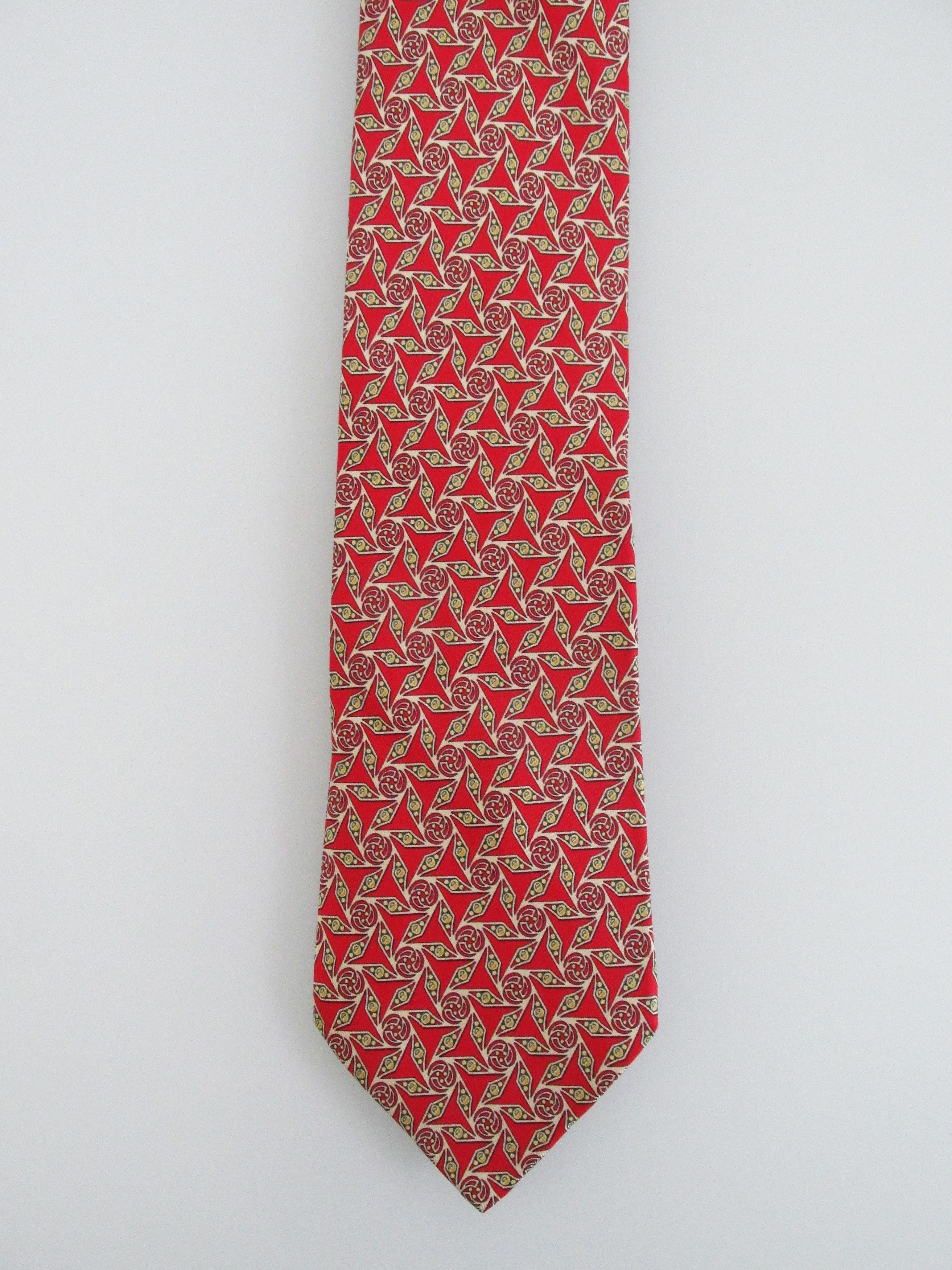 Hermes Hermes Vintage Men's Silk Tie Size ONE SIZE - 2 Thumbnail