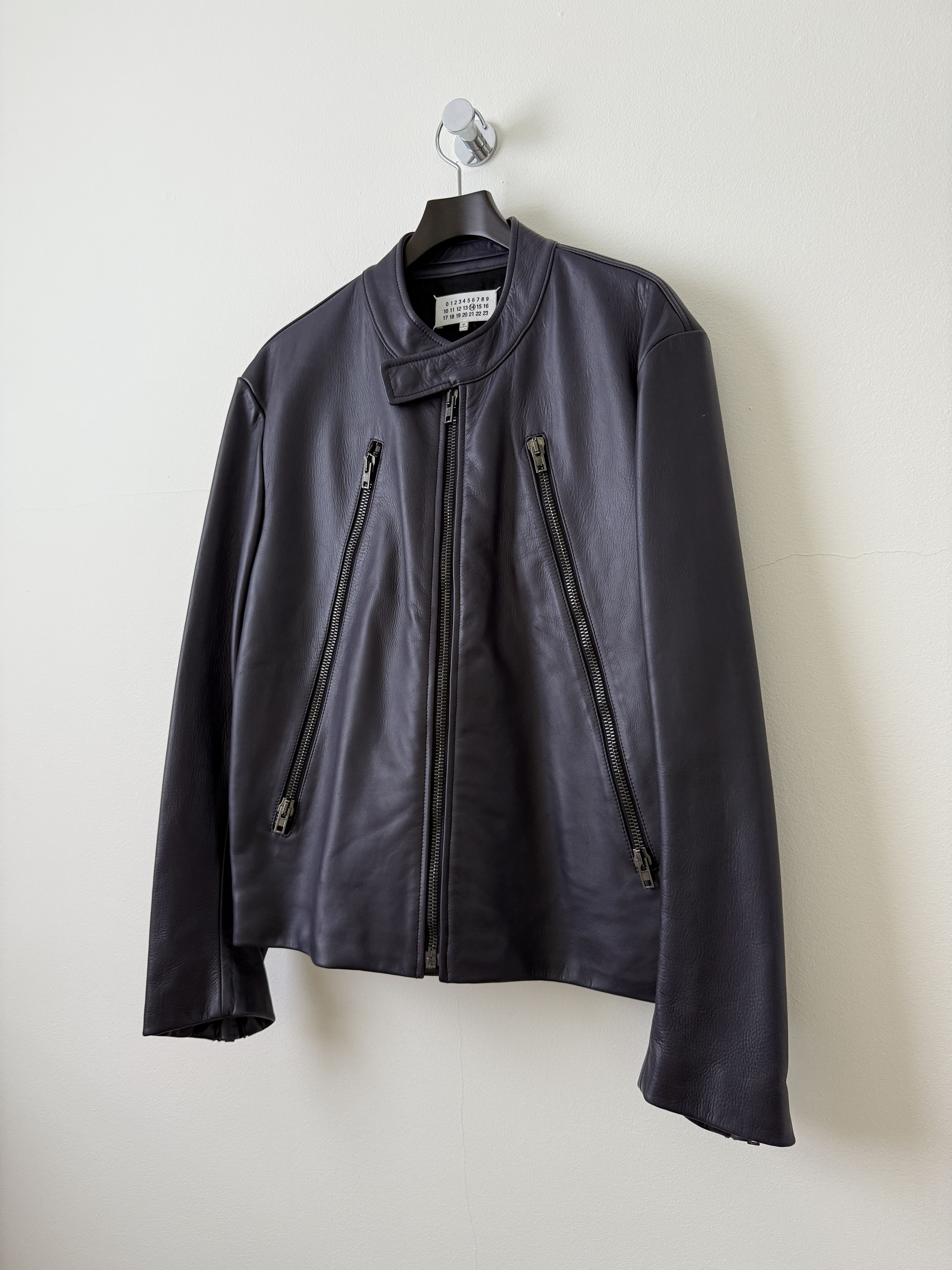 Maison Margiela 2013 5 Zip Leather Moto Jacket Size US L / EU 52-54 / 3 - 3 Thumbnail
