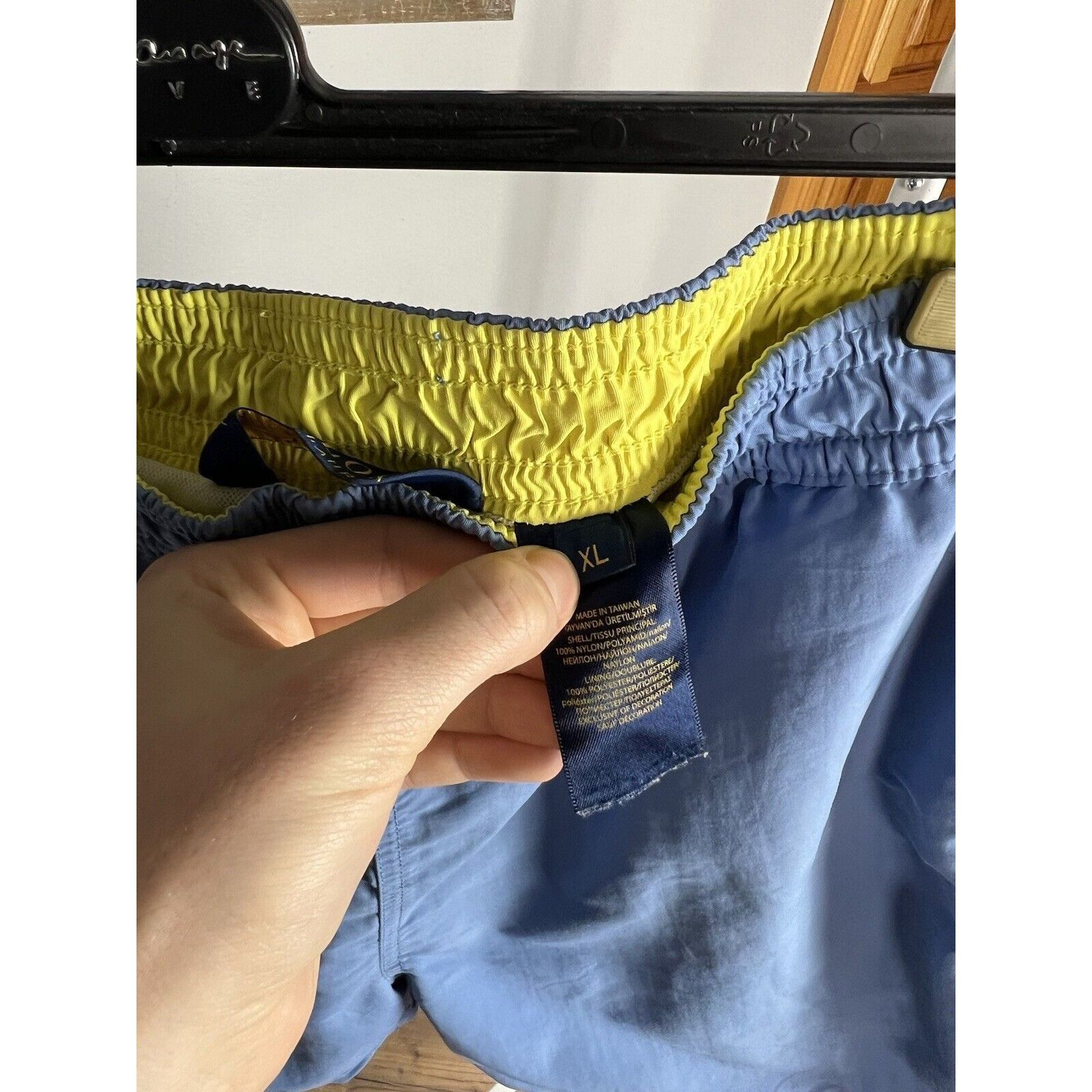 Polo Ralph Lauren Polo Ralph Lauren Men`s Blue Yellow Pool Shorts Size Size US 36 / EU 52 - 8 Thumbnail