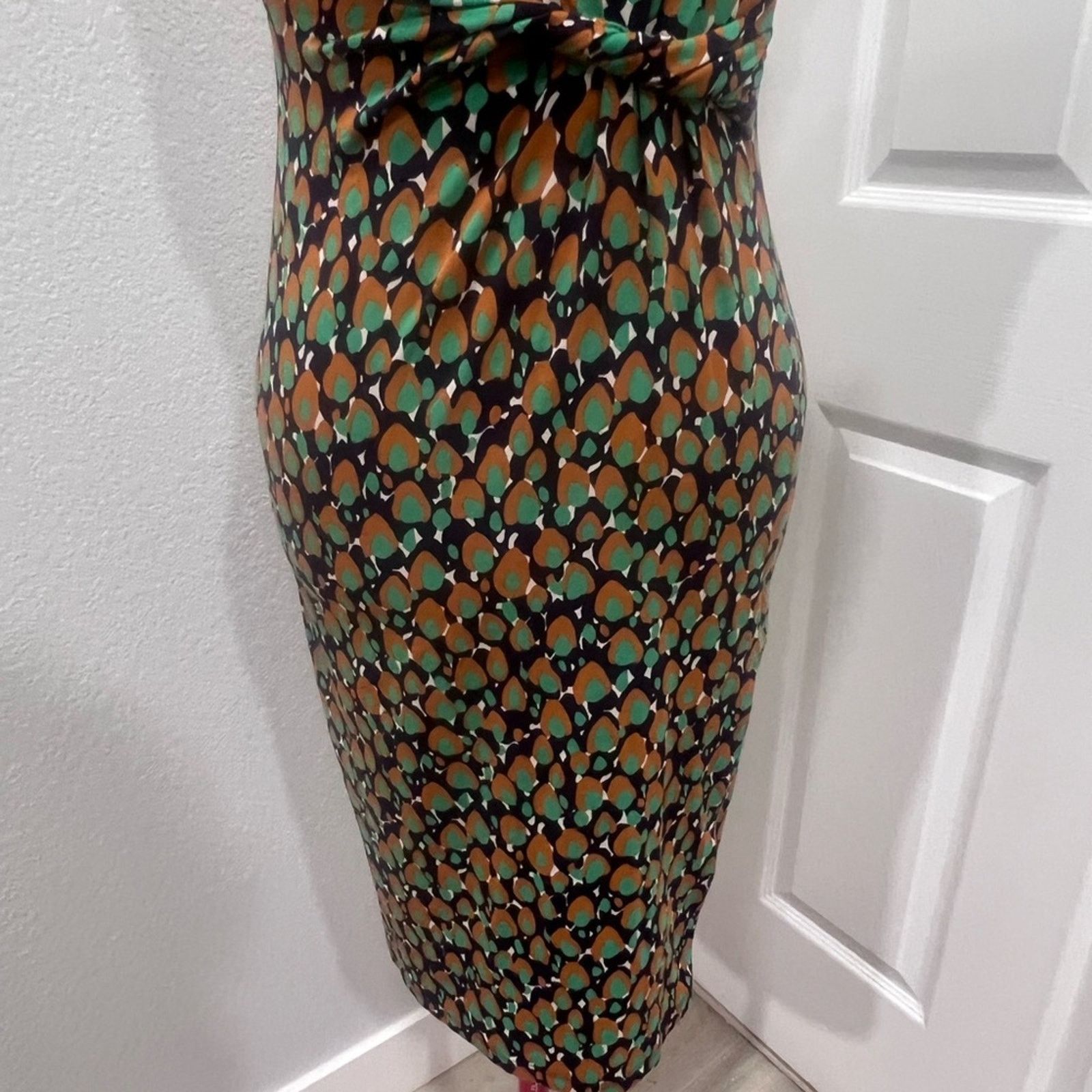 Boden Elegant Boden Multicolor Patterned Dress 2R Size XS / US 0-2 / IT 36-38 - 5 Thumbnail