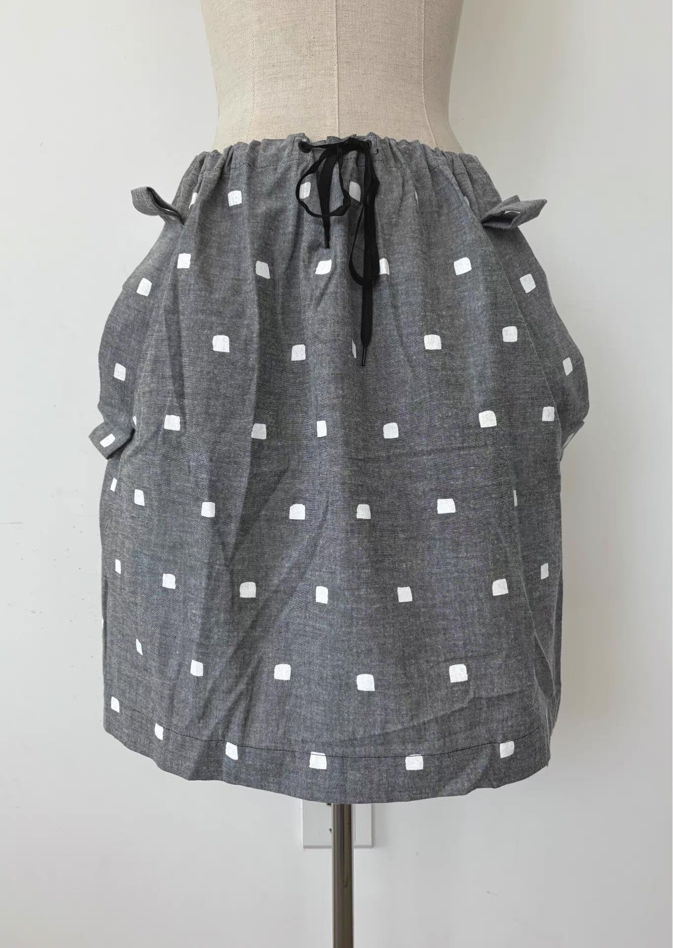 Bernhard Willhelm Bernhard Willhelm 15AW Unisex Grey Polka Dot Skirt Ｑ21 Size 28" / US 6 / IT 42 - 1 Thumbnail