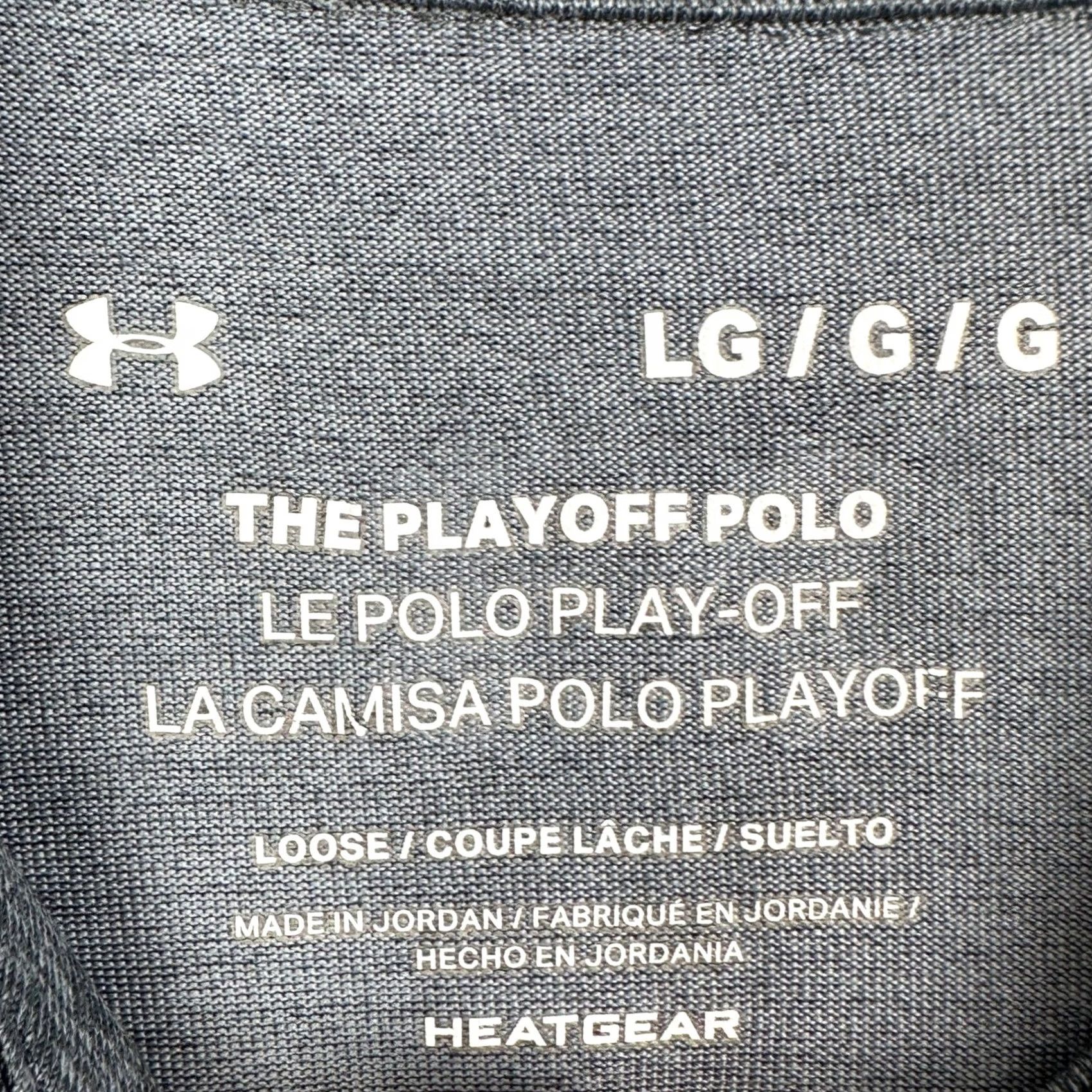 Under Armour Under Armour Playoff Polo Shirt Mens Large Gray Heat Gear Golf Rugby Loose Fit Size US L / EU 52-54 / 3 - 4 Thumbnail