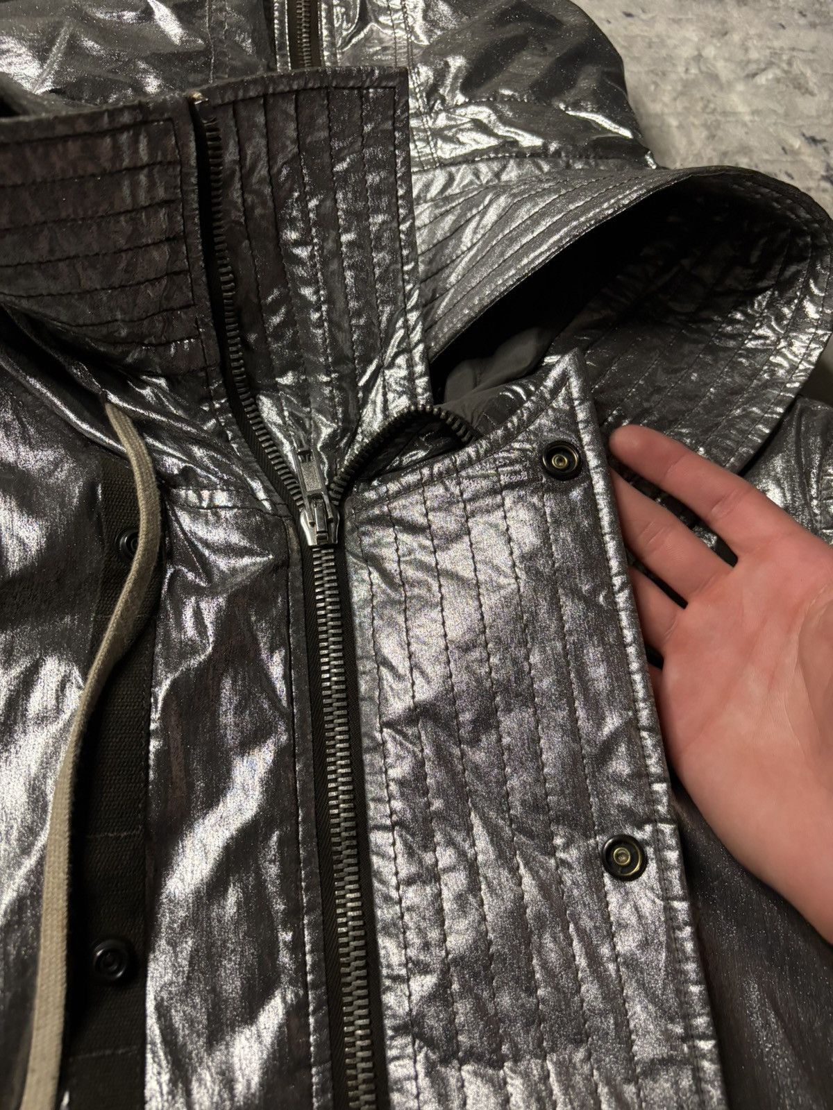Rick Owens Rick Owens SAMPLE Fw13 Plinth Glitter Exploder Jacket Size US M / EU 48-50 / 2 - 7 Thumbnail
