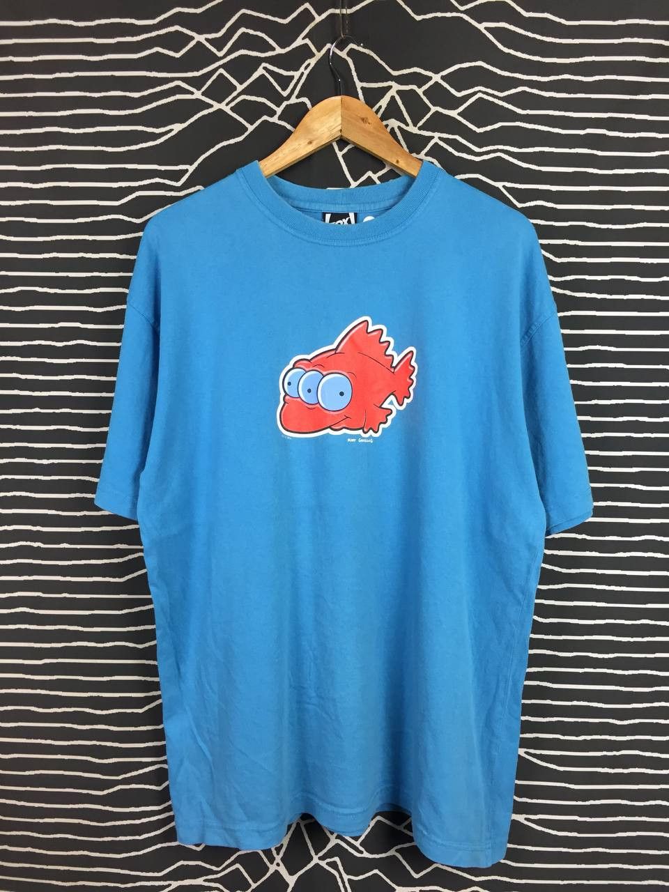 The Simpsons Vtg 90s Fox Studios The Simpsons Blinky Mutant Fish Tee Size US XL / EU 56 / 4 - 1 Thumbnail