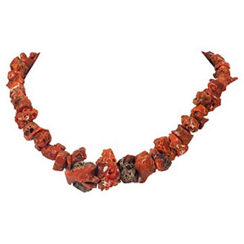 Designer Mediterranean Red Coral Bead Necklace Size ONE SIZE - 1 Thumbnail