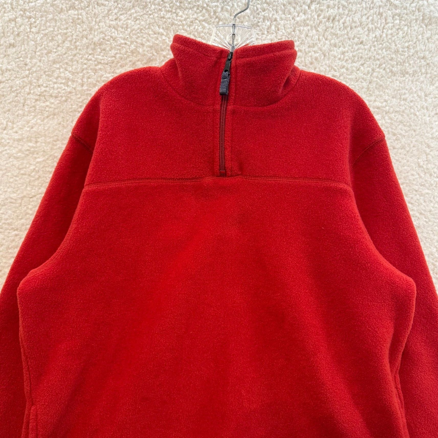 Gap VINTAGE Gap Fleece Sweater Jacket L Red 1/4 Zip Collared Pockets Mens Size US L / EU 52-54 / 3 - 4 Thumbnail