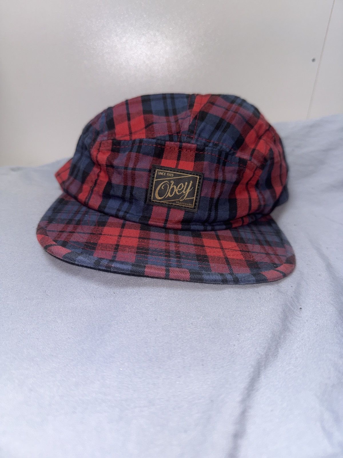Obey Obey flannel Camp Cap Size ONE SIZE - 1 Thumbnail