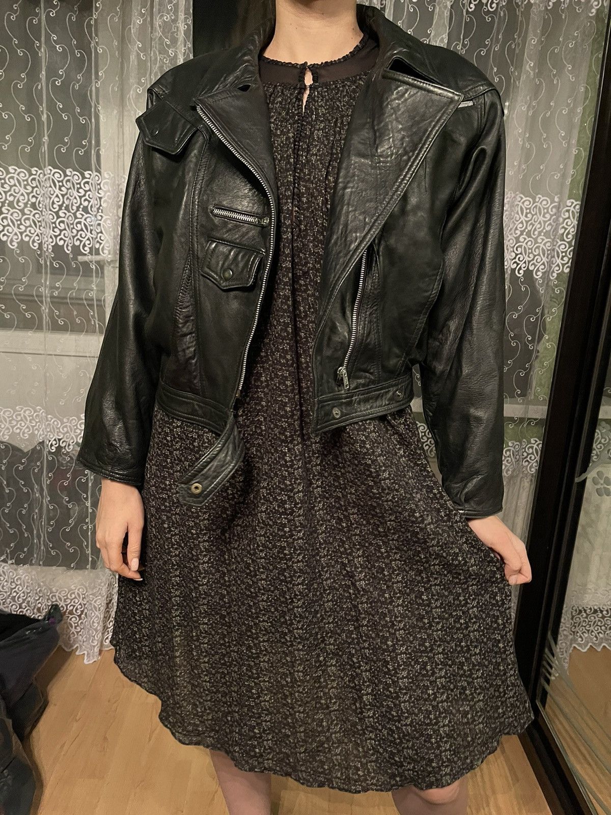 Vintage 90s vintage Avant Garde real leather biker jacket Size M / US 6-8 / IT 42-44 - 17 Thumbnail
