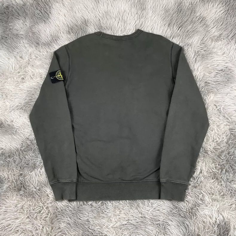 Stone Island Stone Island Gray Green Basic Sweatshirt -2506 Size US M / EU 48-50 / 2 - 2 Thumbnail