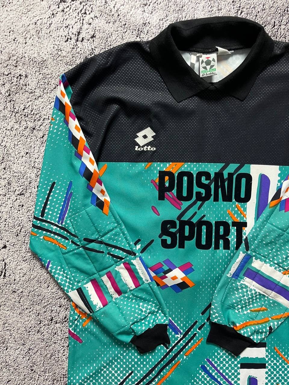Lotto Sport × Vintage Lotto Vintage 1990's Goalkeeper Football Shirt Jersey Size US L / EU 52-54 / 3 - 3 Thumbnail