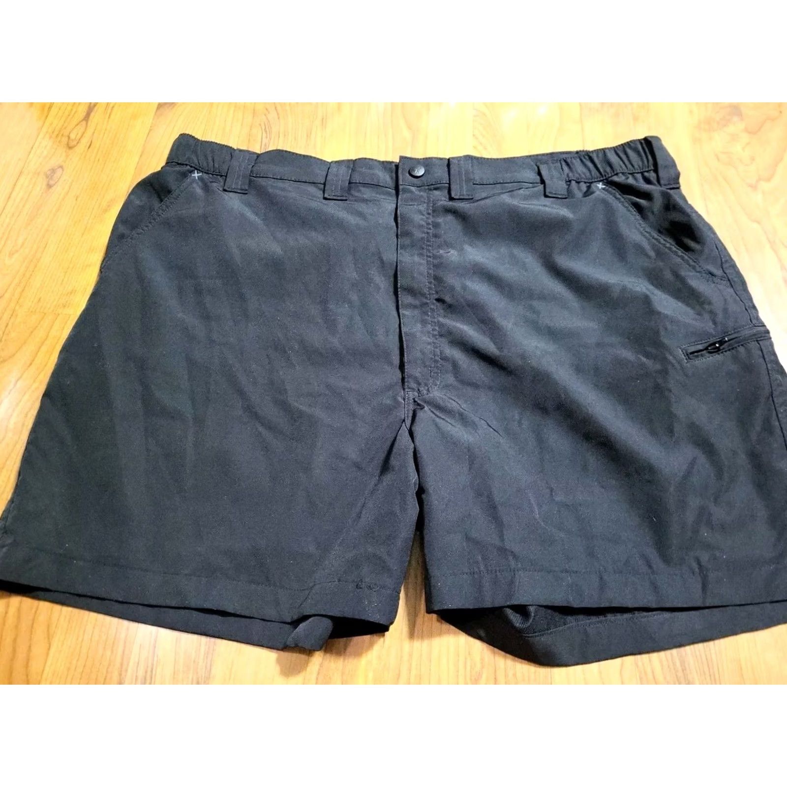 Wrangler VINTAGE? No — Wrangler Outdoor Performance Series Shorts Cargo Men 44" Black 5" Inseam Pockets Outdoor Size US 44 / EU 60 - 6 Thumbnail