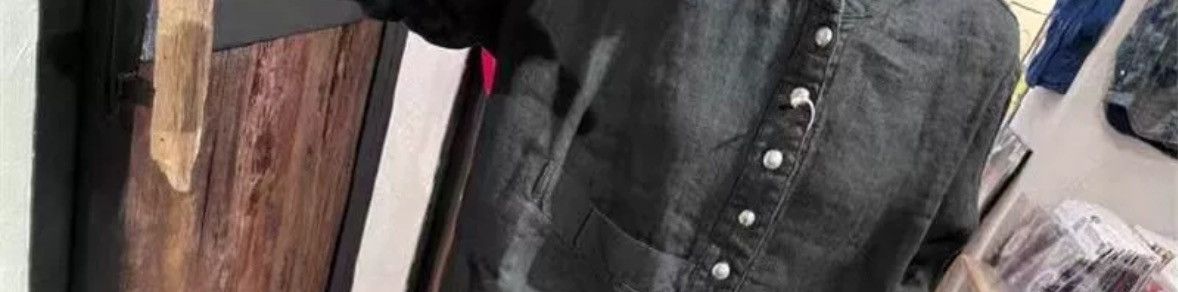 Kapital Kapital silver button loose linen herringbone shirt Size US M / EU 48-50 / 2 - 4 Thumbnail